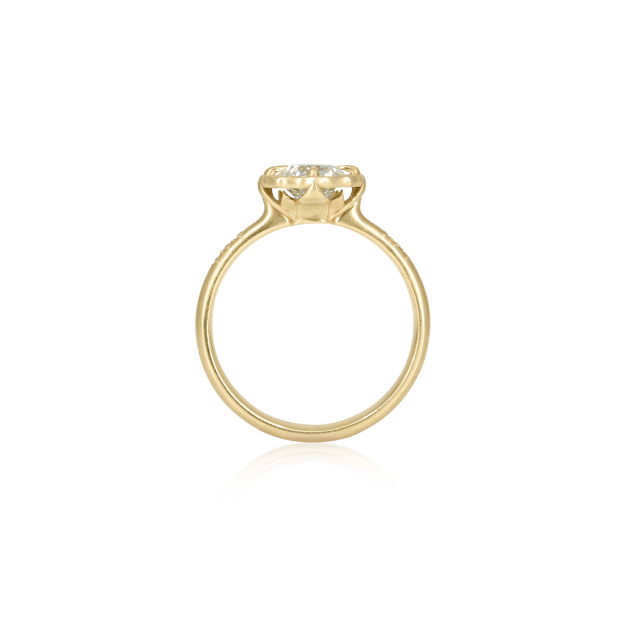 Round Lotus Ring