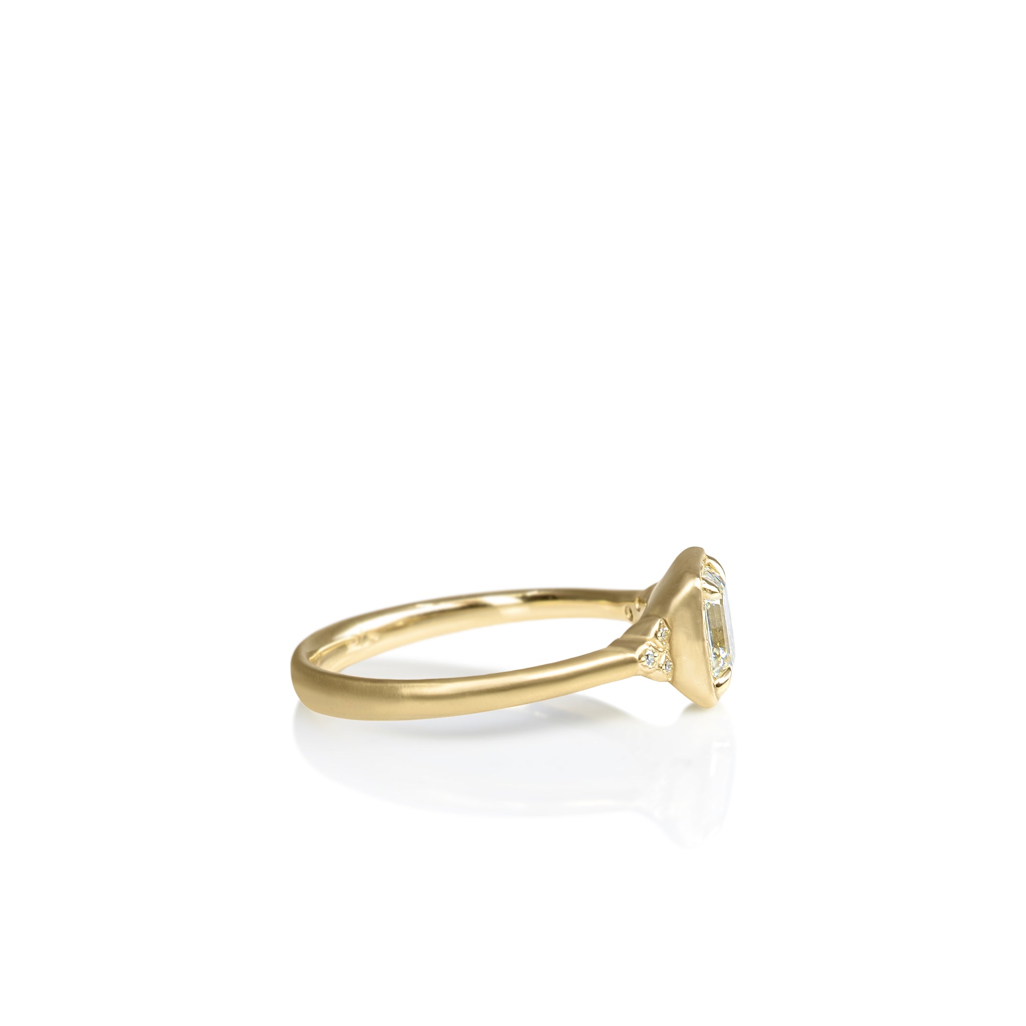 Asscher Cut Luna Ring - 1.00ct
