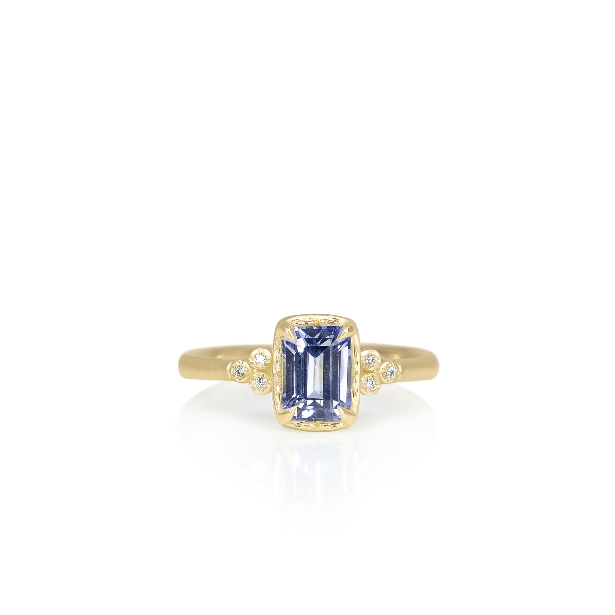 Step Cut Luna Sapphire Ring - 1.20ct