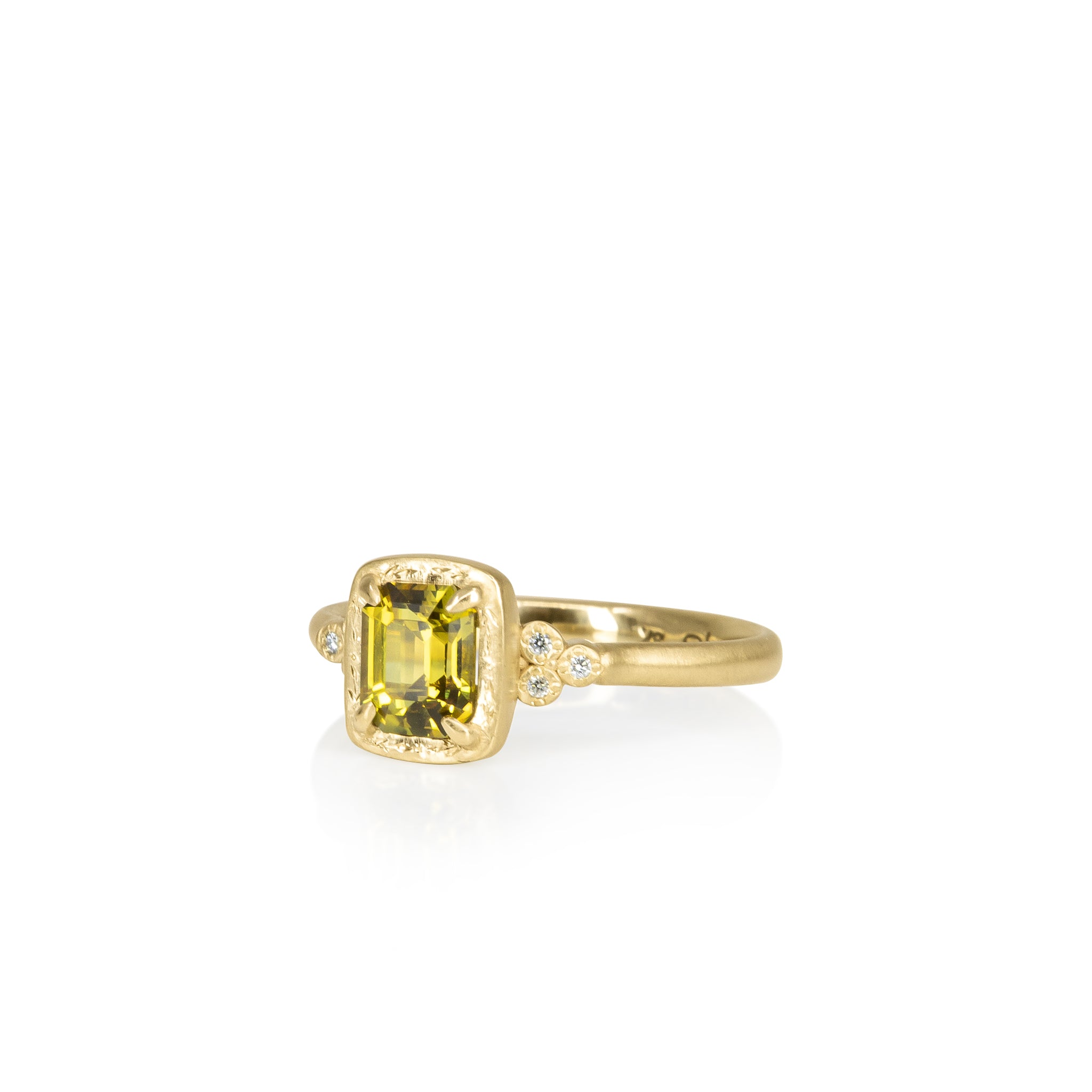 Yellow Sapphire Luna Ring