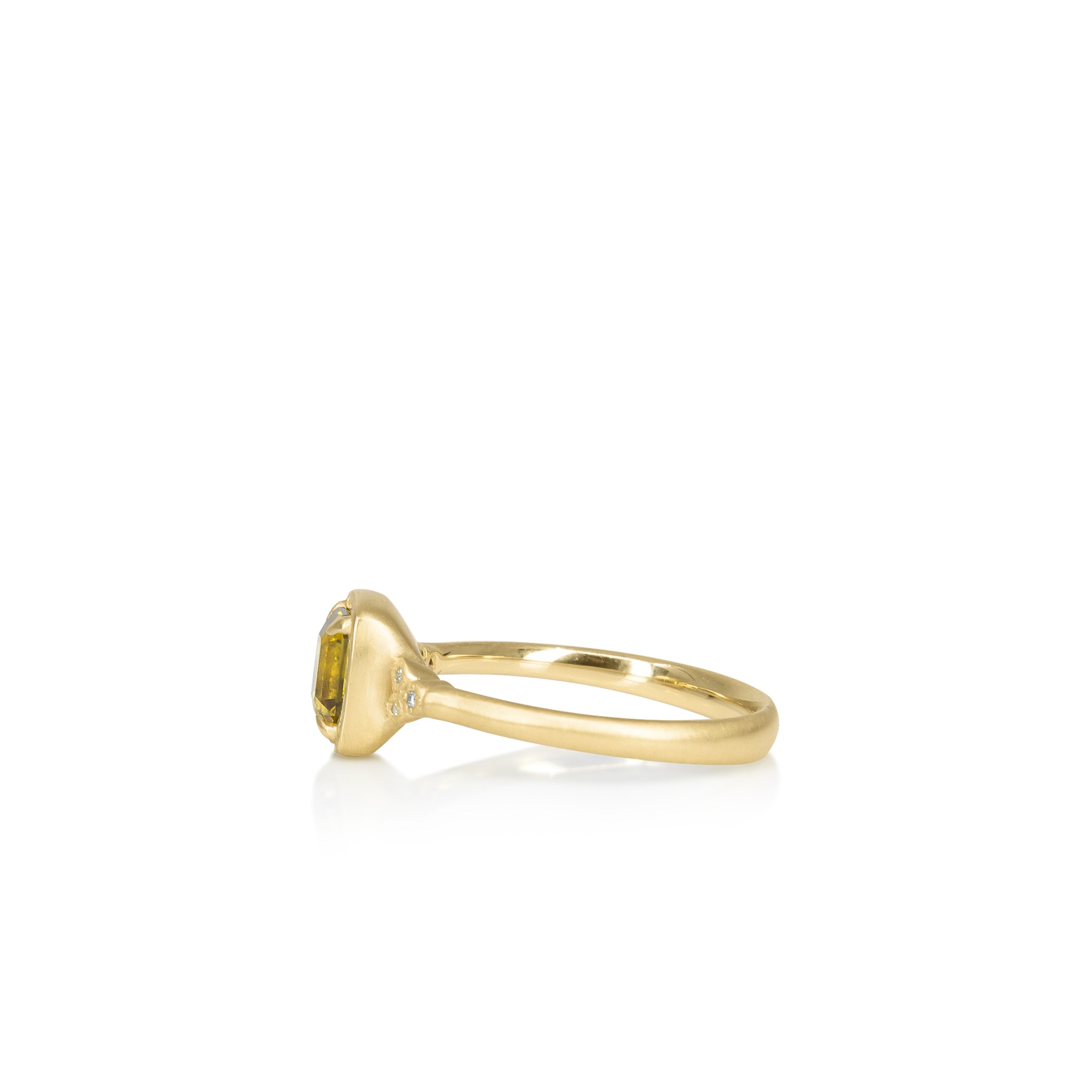 Yellow Sapphire Luna Ring