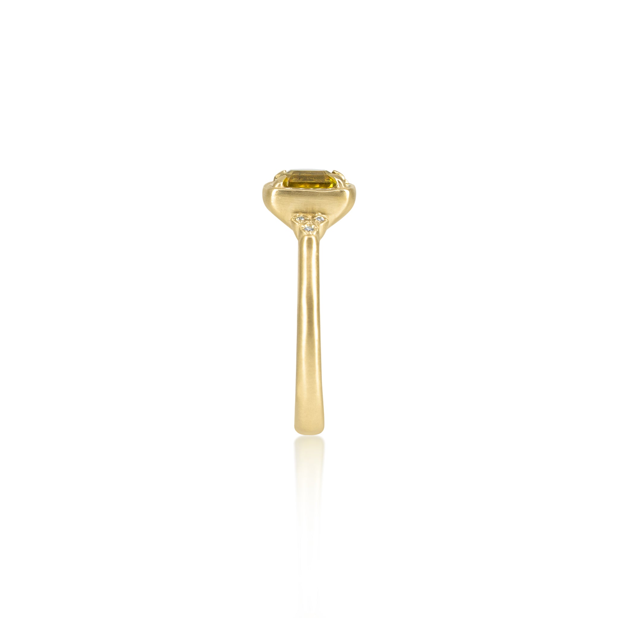 Yellow Sapphire Luna Ring