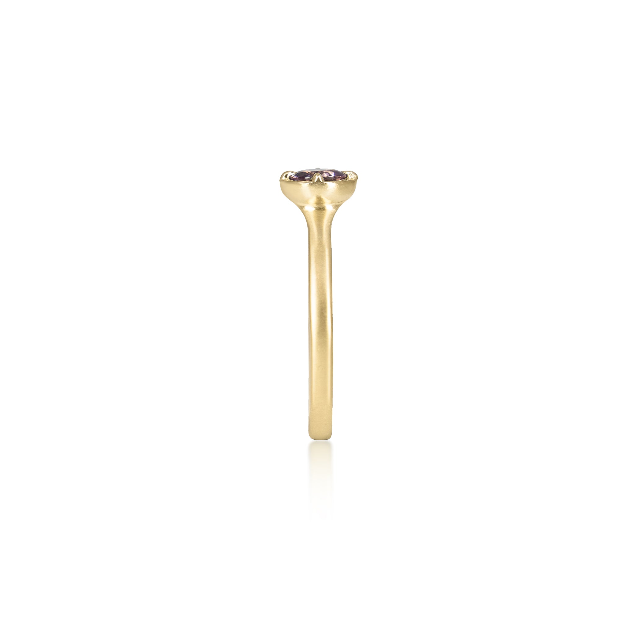Purple Spinel Stackable Ring