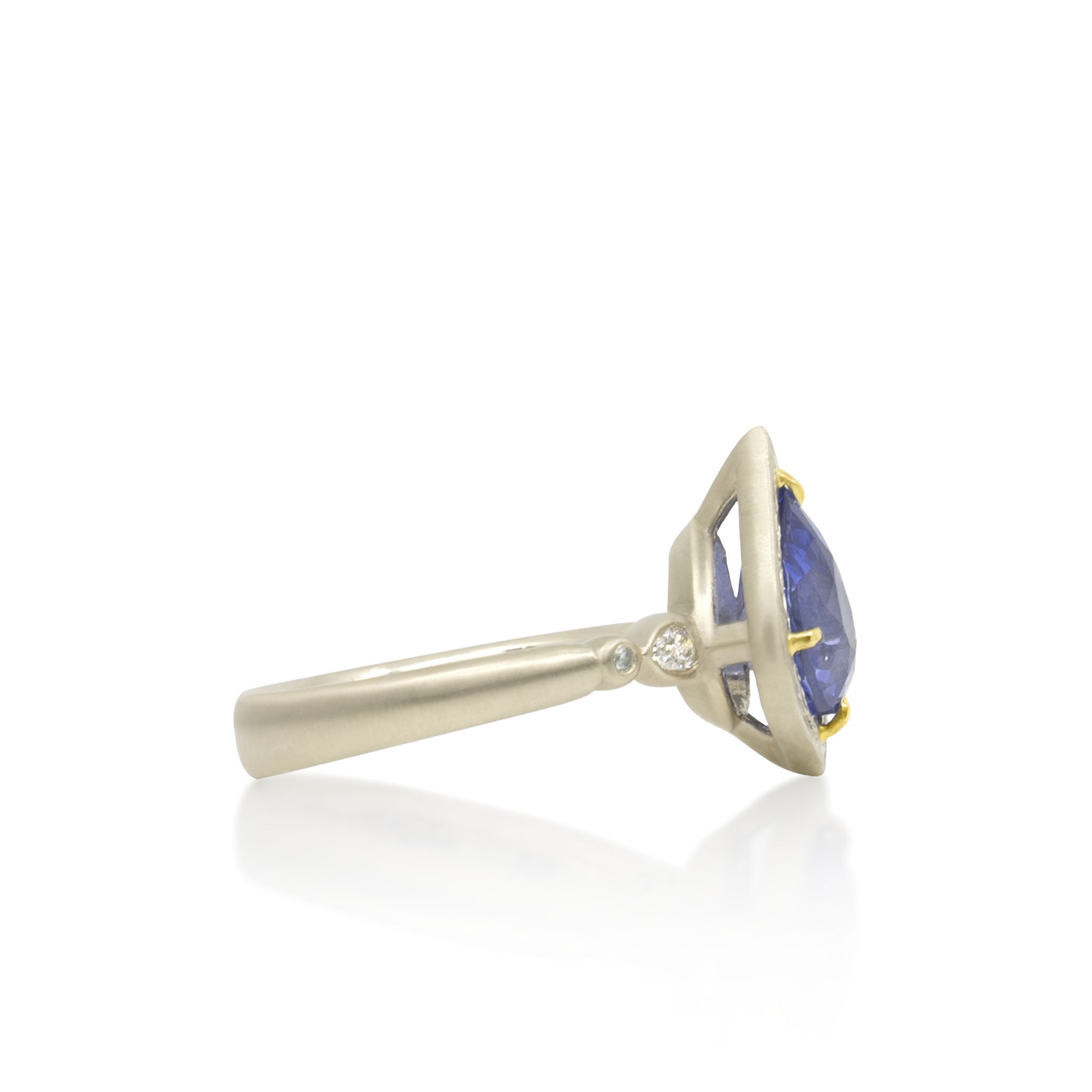 Pear Sapphire Ring - 2.04ct