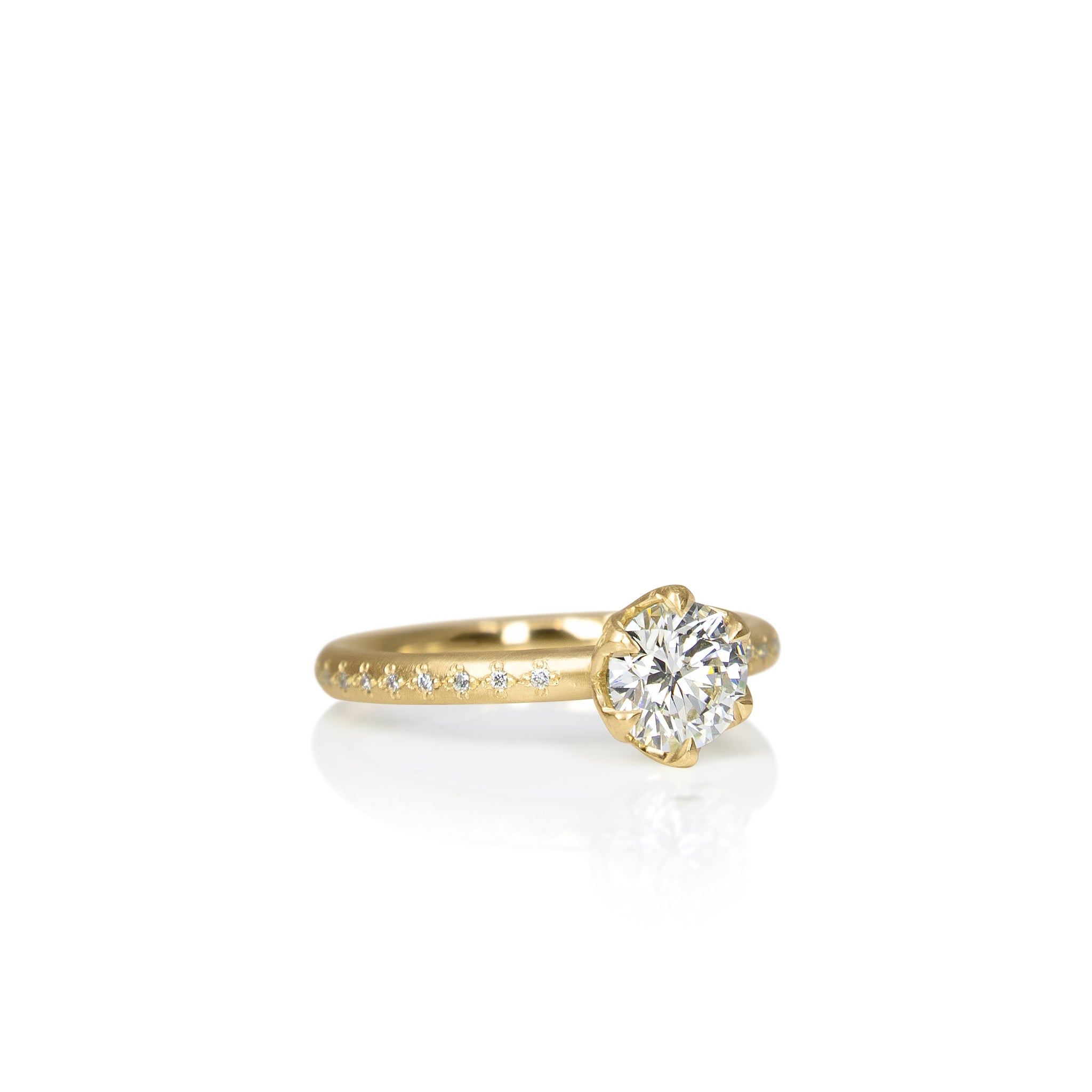 Diamond Honeycomb Ring
