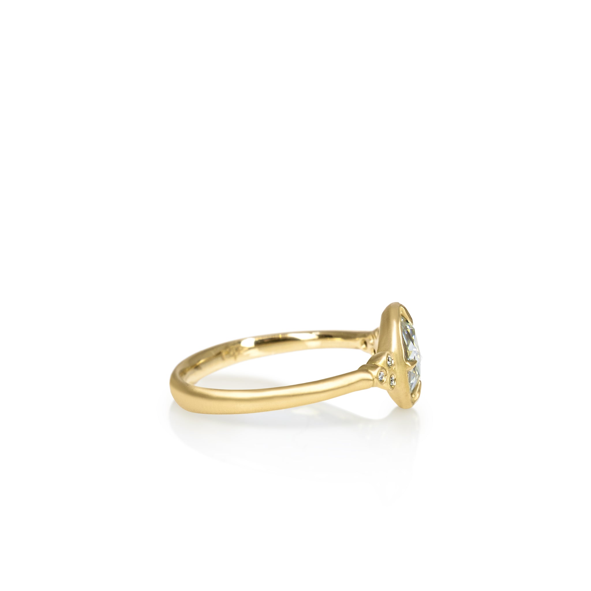 Rose Cut Cut Luna Ring - 1.02ct