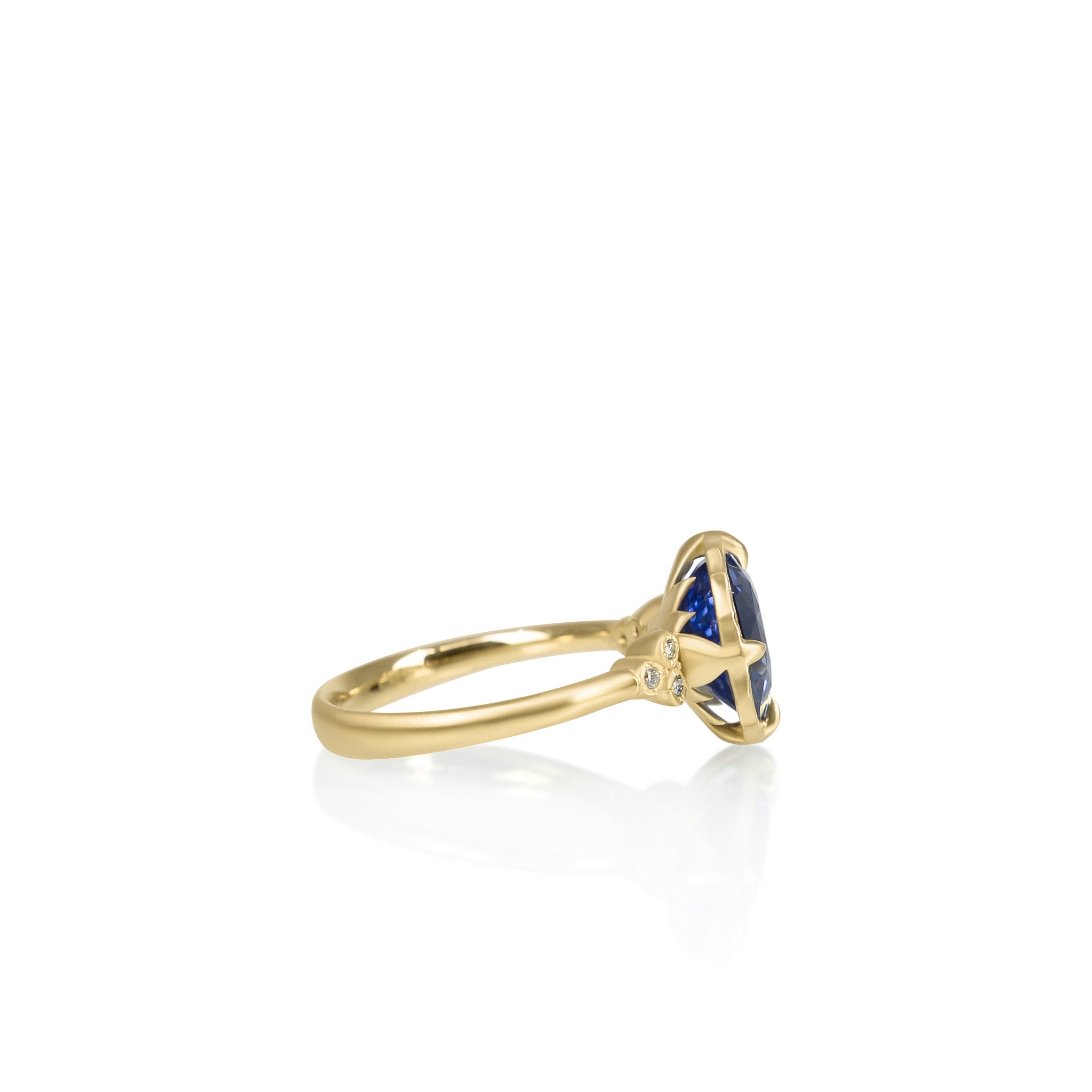 Oval Sapphire Luna Ring - 3.53ct