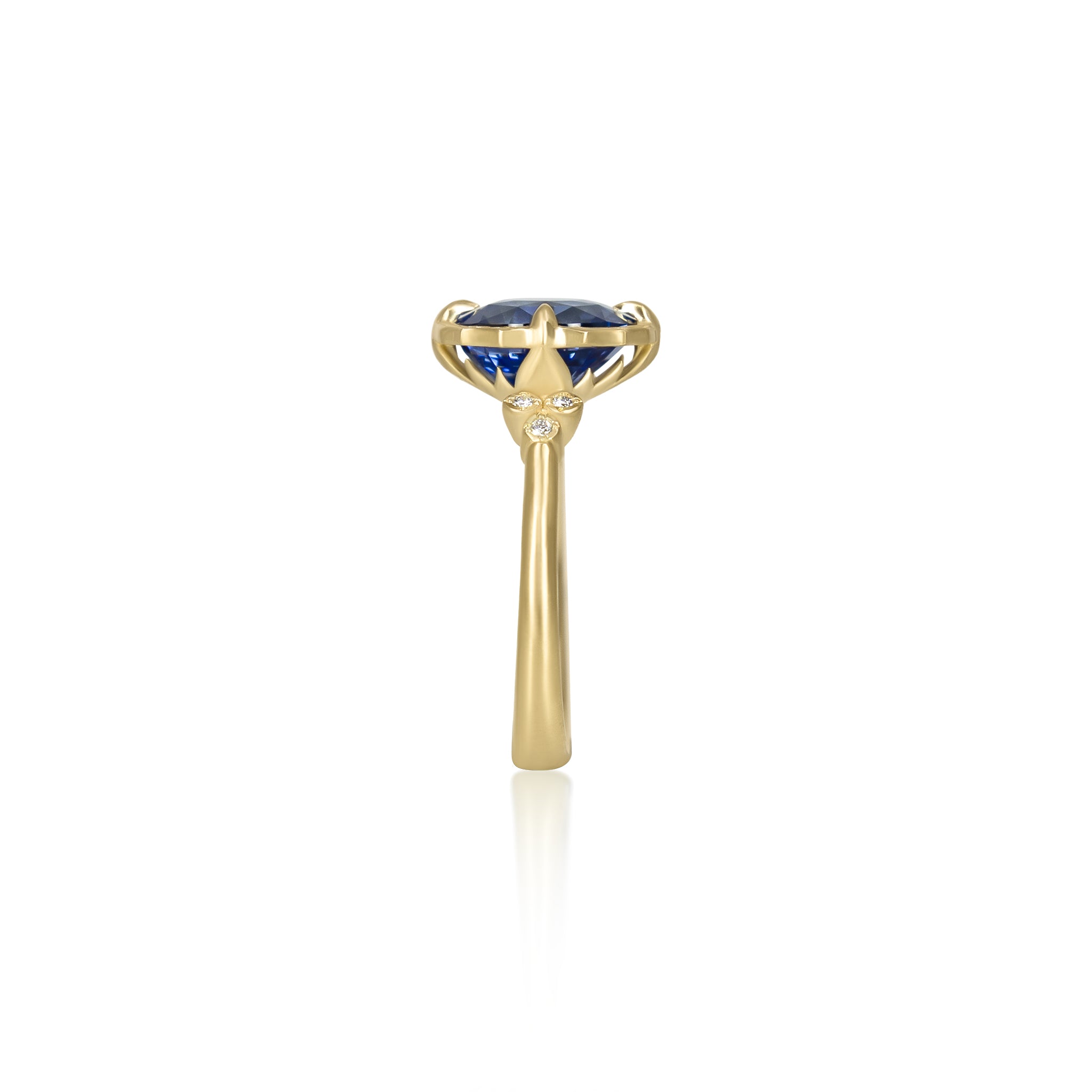 Oval Sapphire Luna Ring - 3.53ct