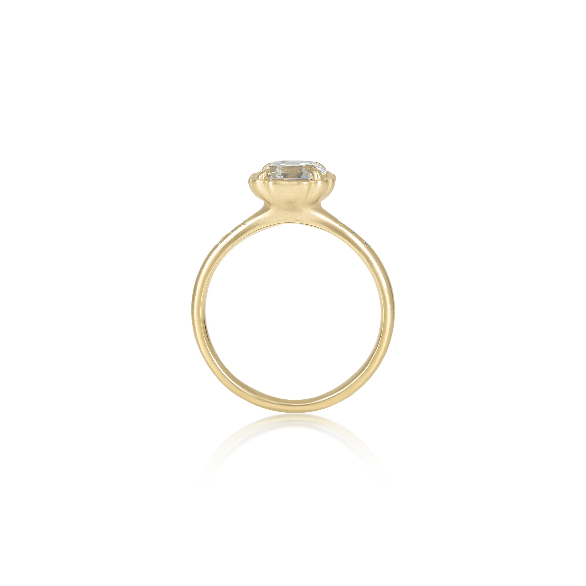 Rose Petal Asscher Ring