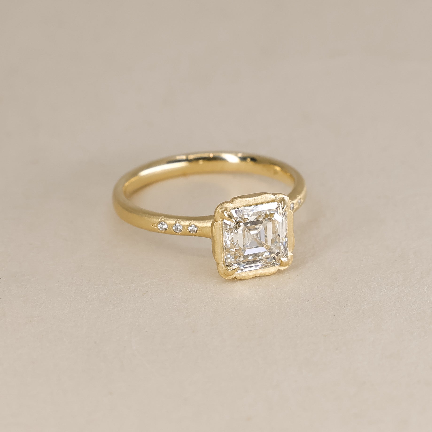 Asscher Cut Stillwater Ring - 1.76ct