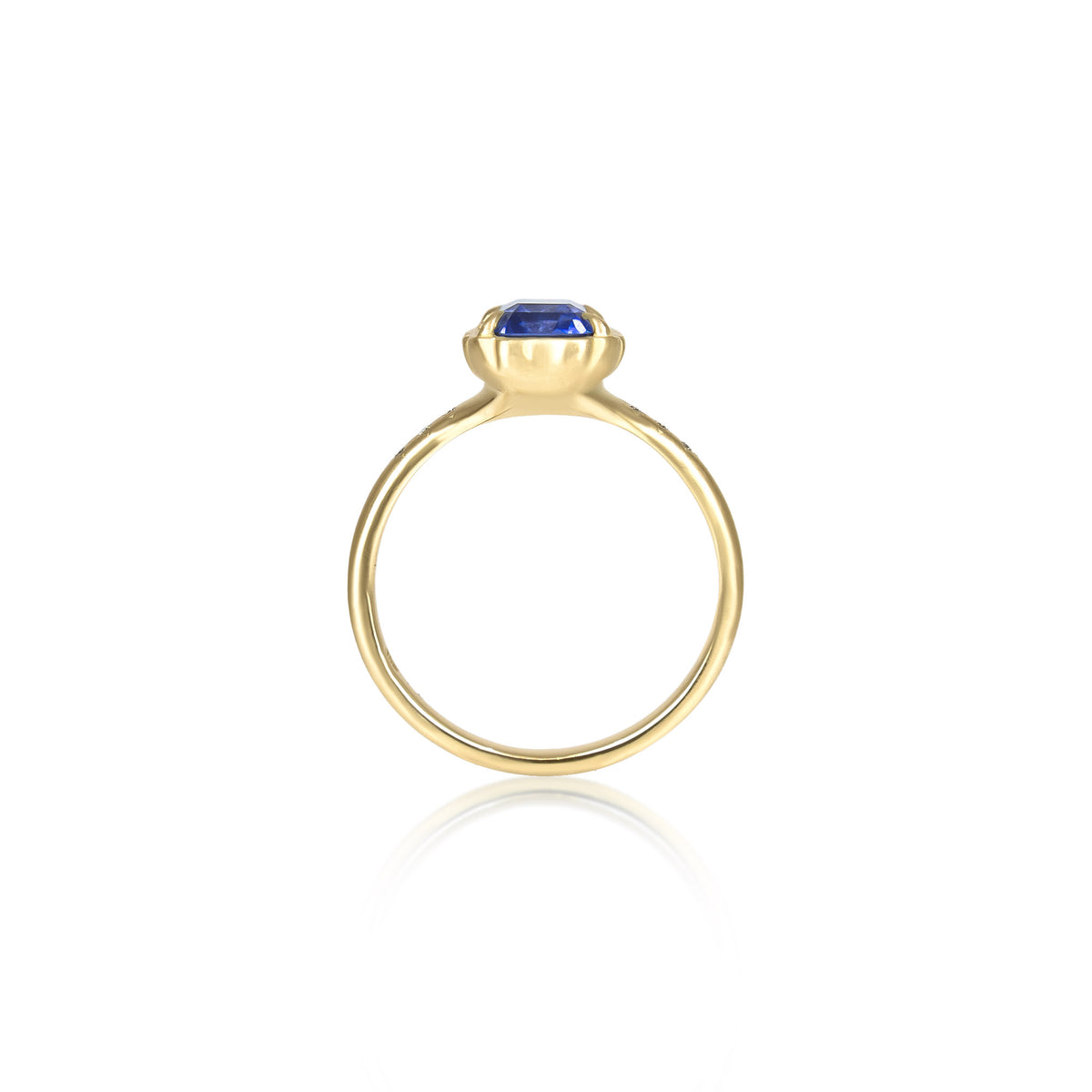 Step Cut Sapphire Stillwater Ring - 3.10ct