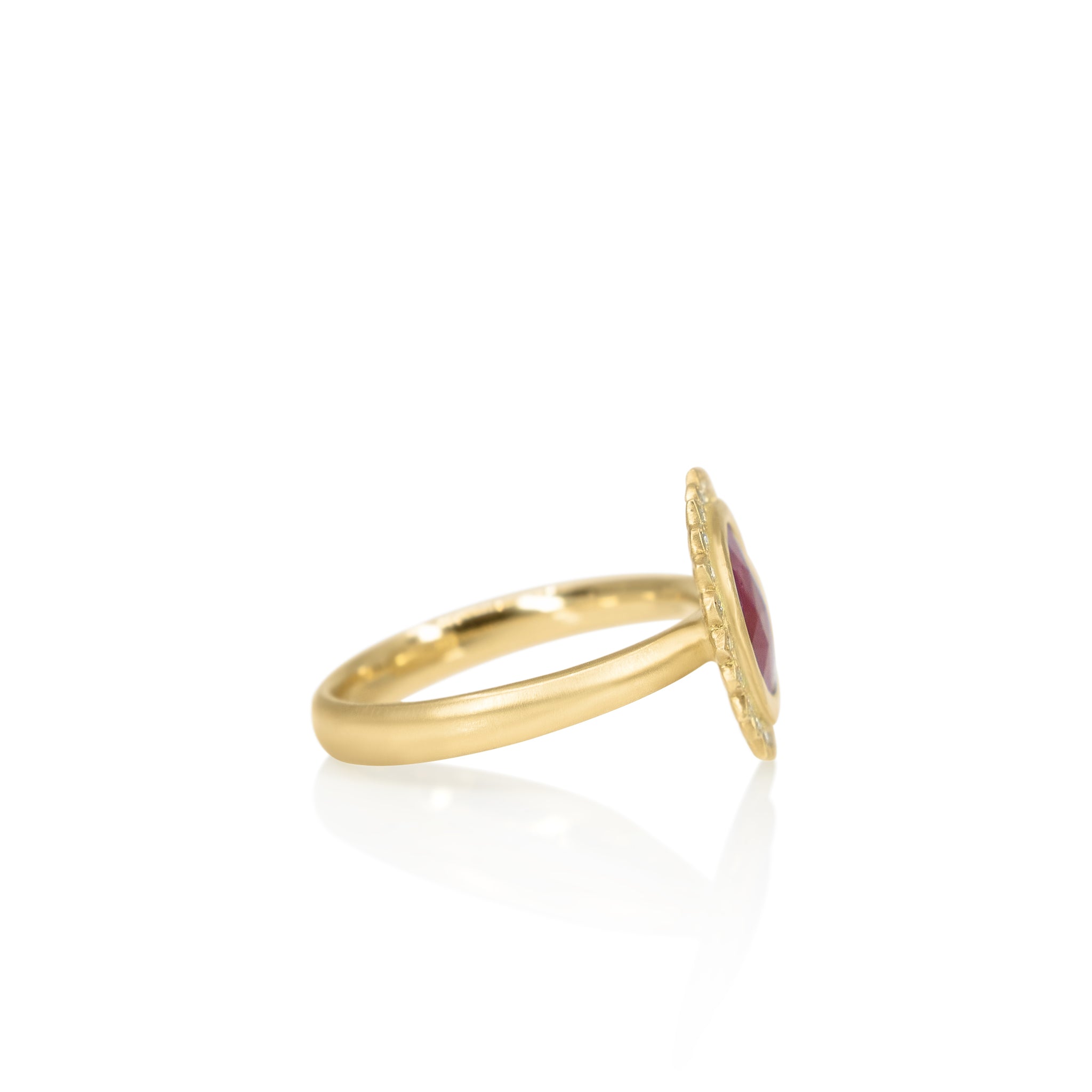 Ruby Slice Flame Ring