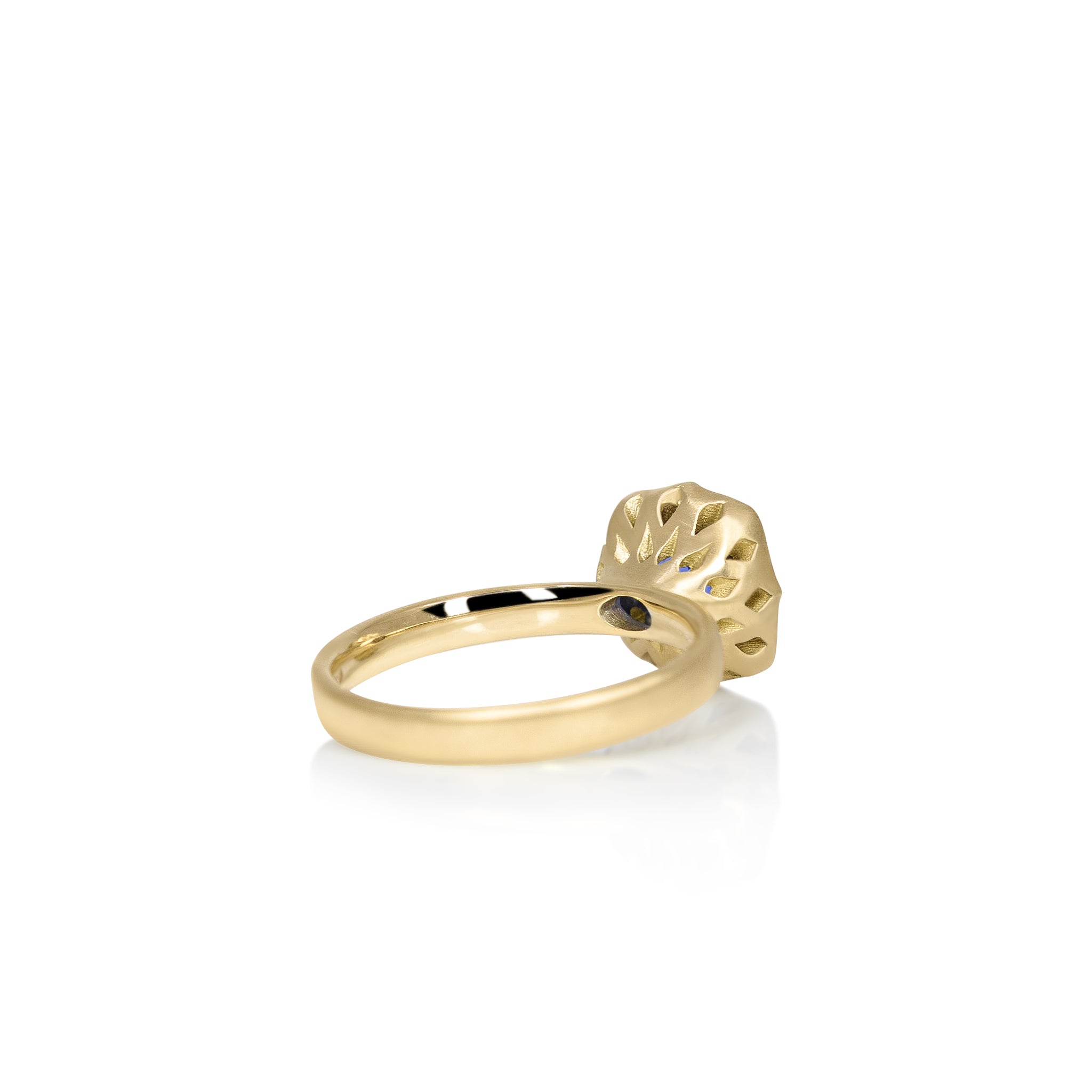 Cushion Sapphire Grace Basket Ring - 2.30ct