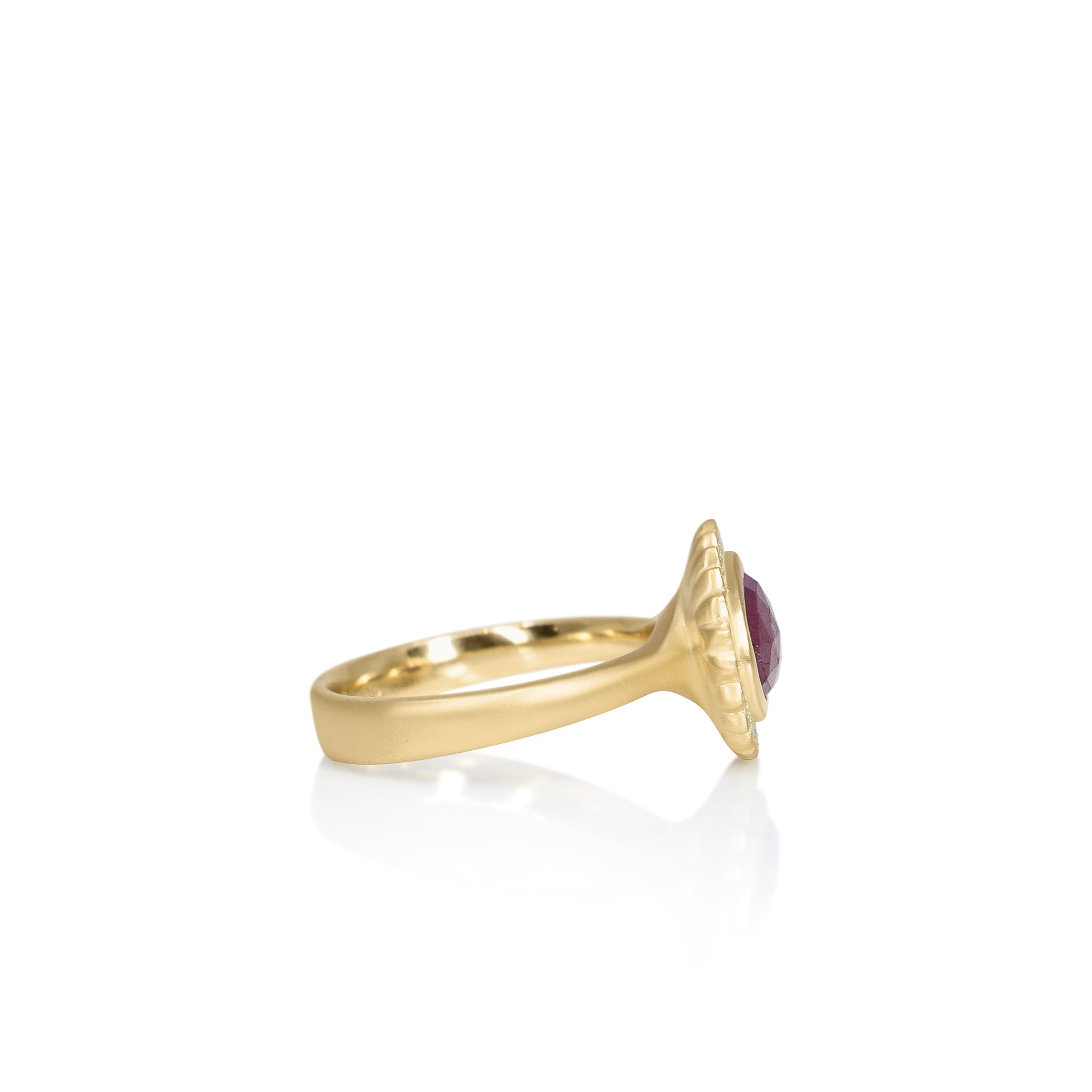 Ruby Organic Flame Ring
