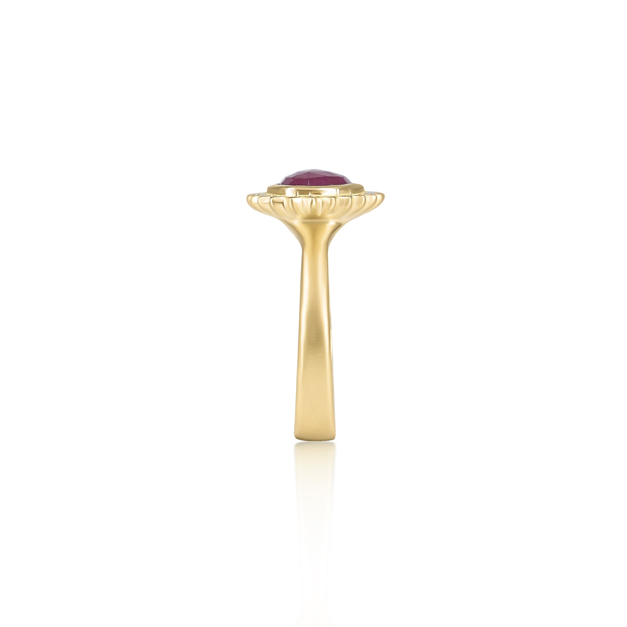 Ruby Organic Flame Ring