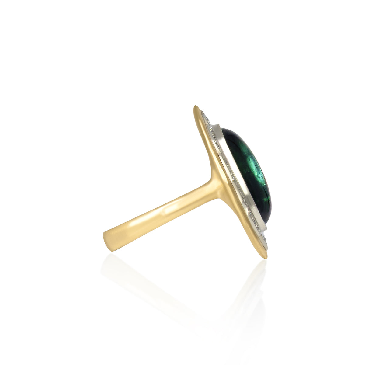 Green Tourmaline Stillwater Ring