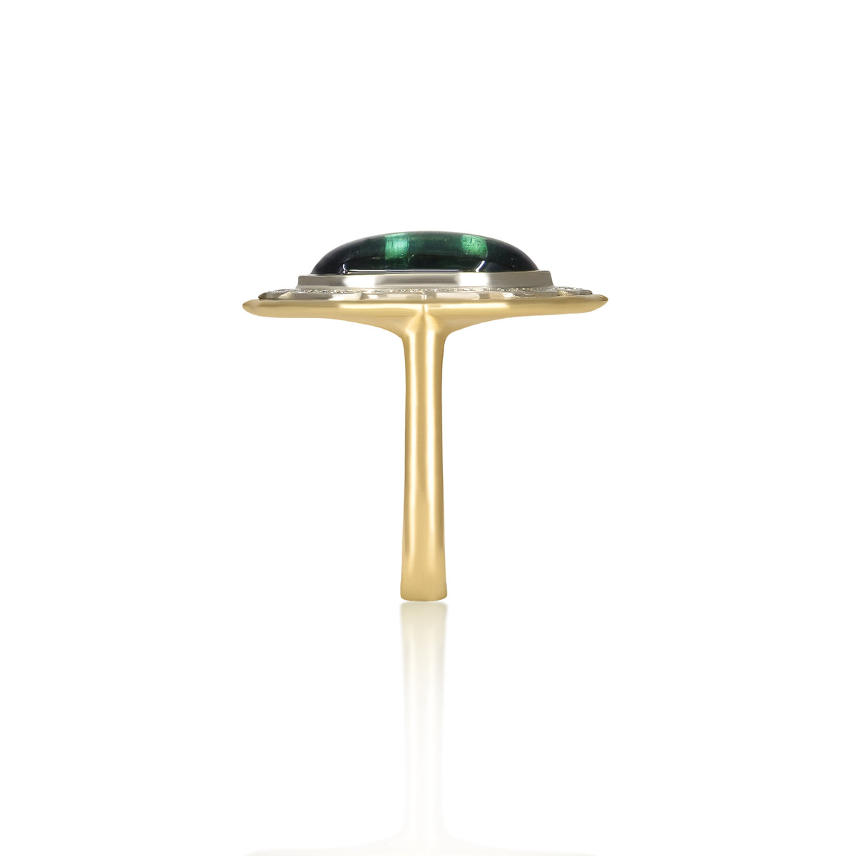 Green Tourmaline Stillwater Ring