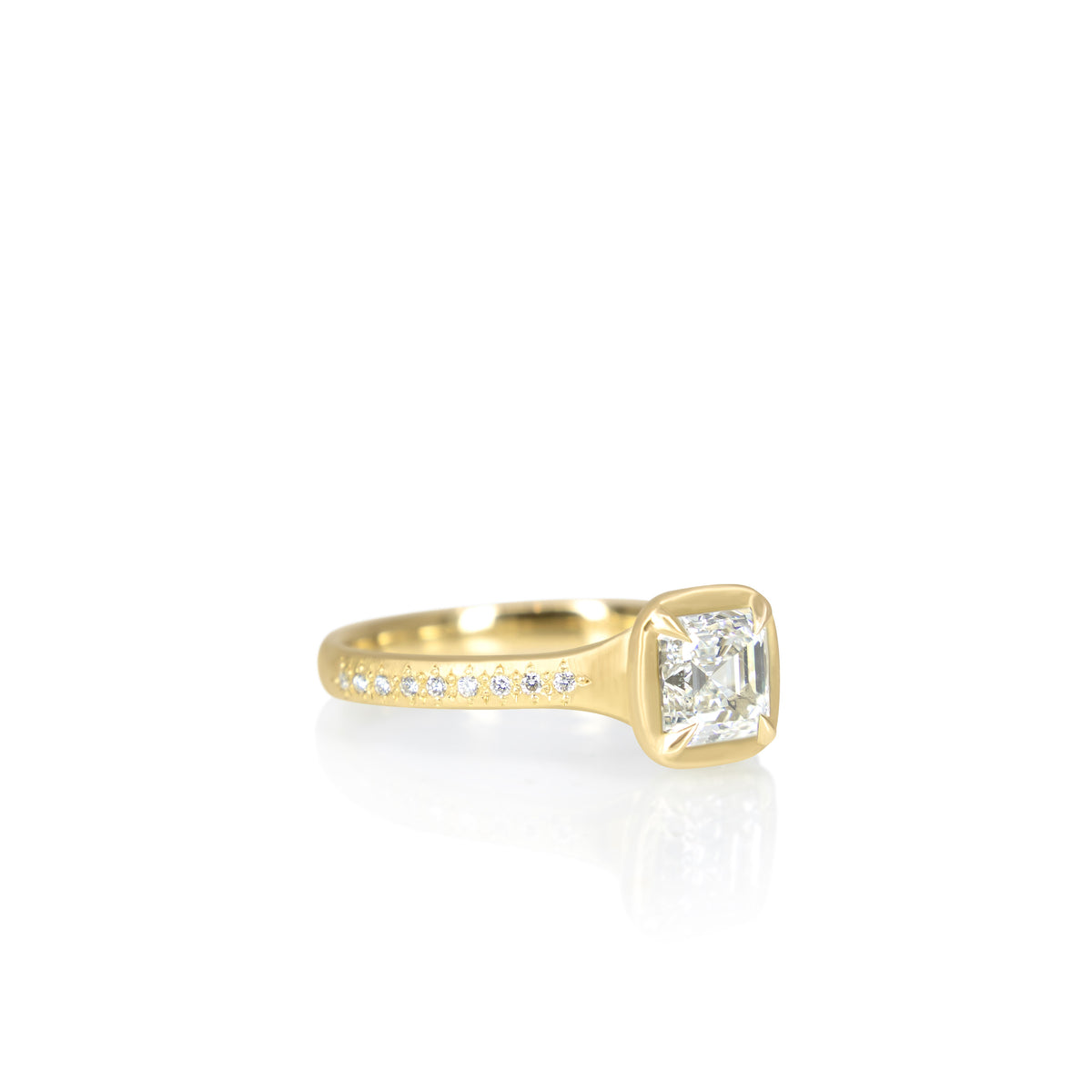 Asscher Cut Diamond Polaris Ring - 1.01ct