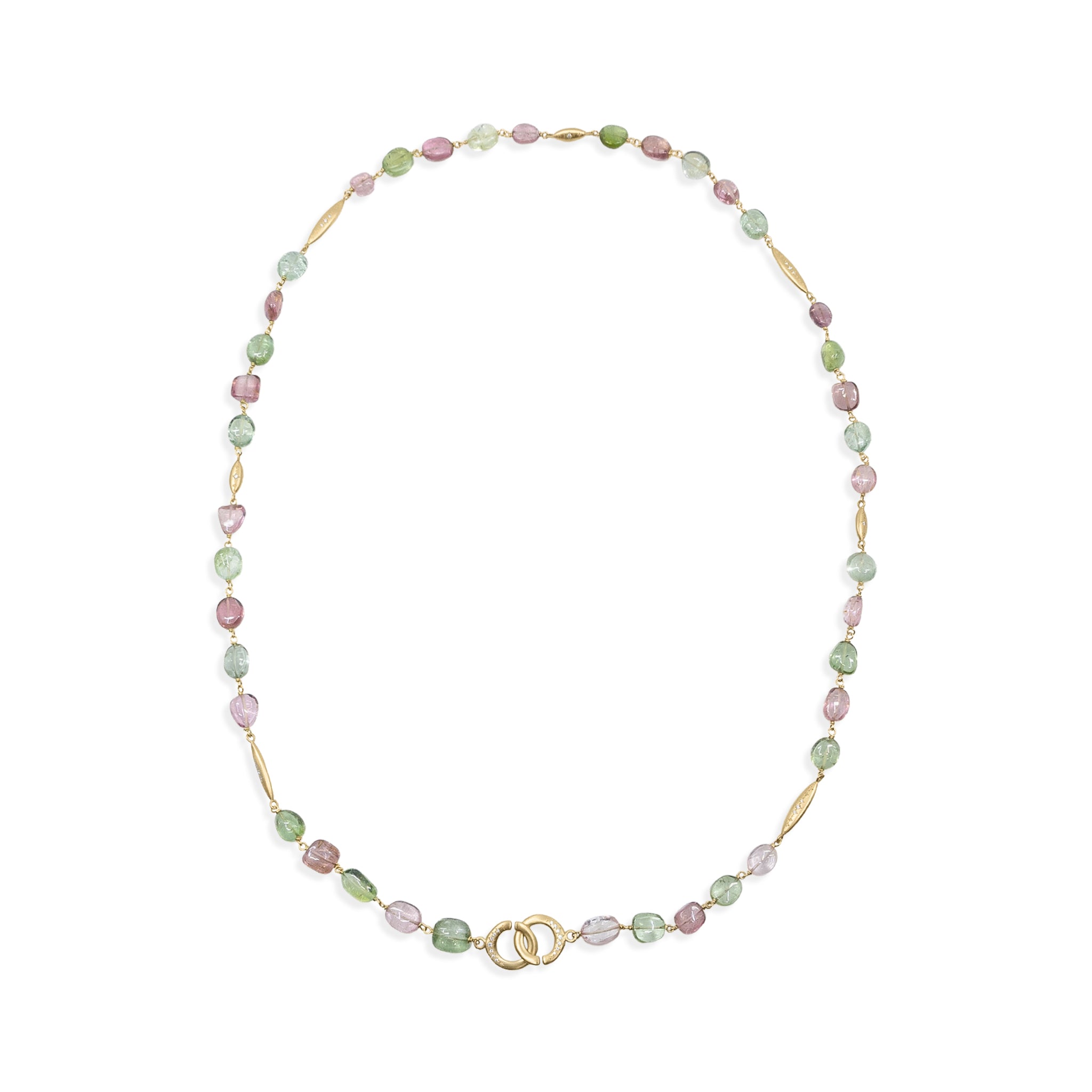 Afghani Tourmaline Organic Beaded Necklace