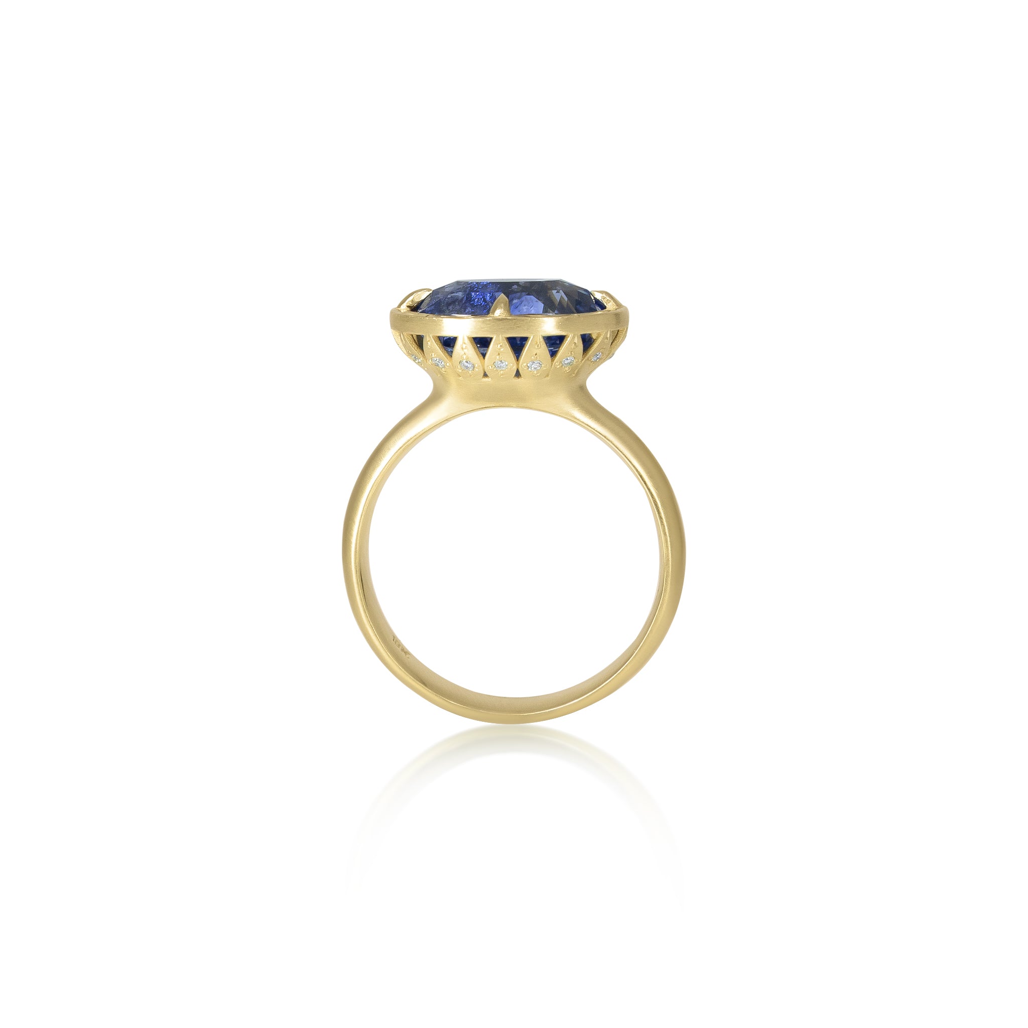Madagascar Sapphire Lotus Ring
