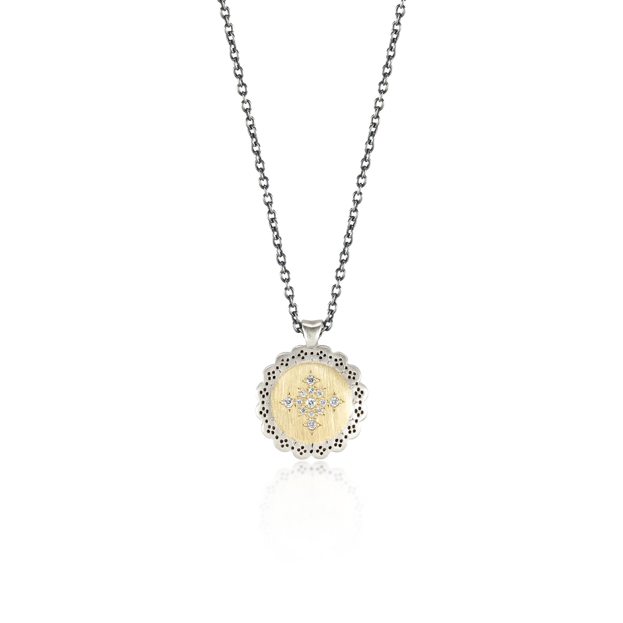 Scalloped Seeds of Harmony Pendant