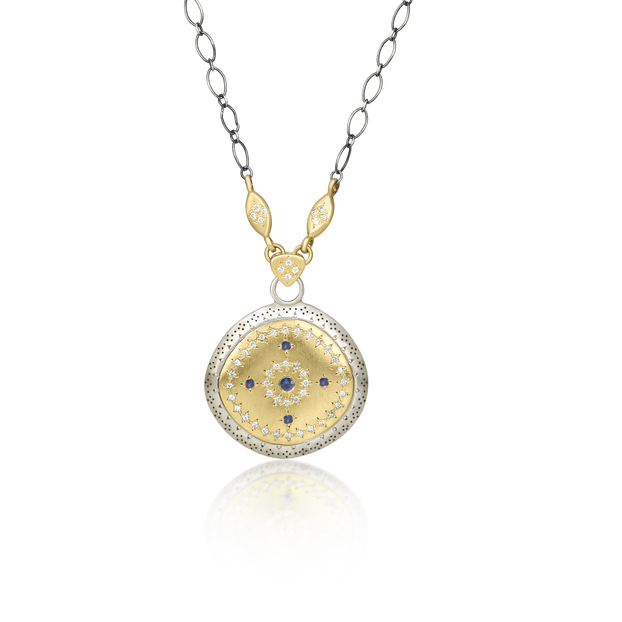 Sterling Silver Blue Sapphire Nostalgia Harmony Pendant | Adel