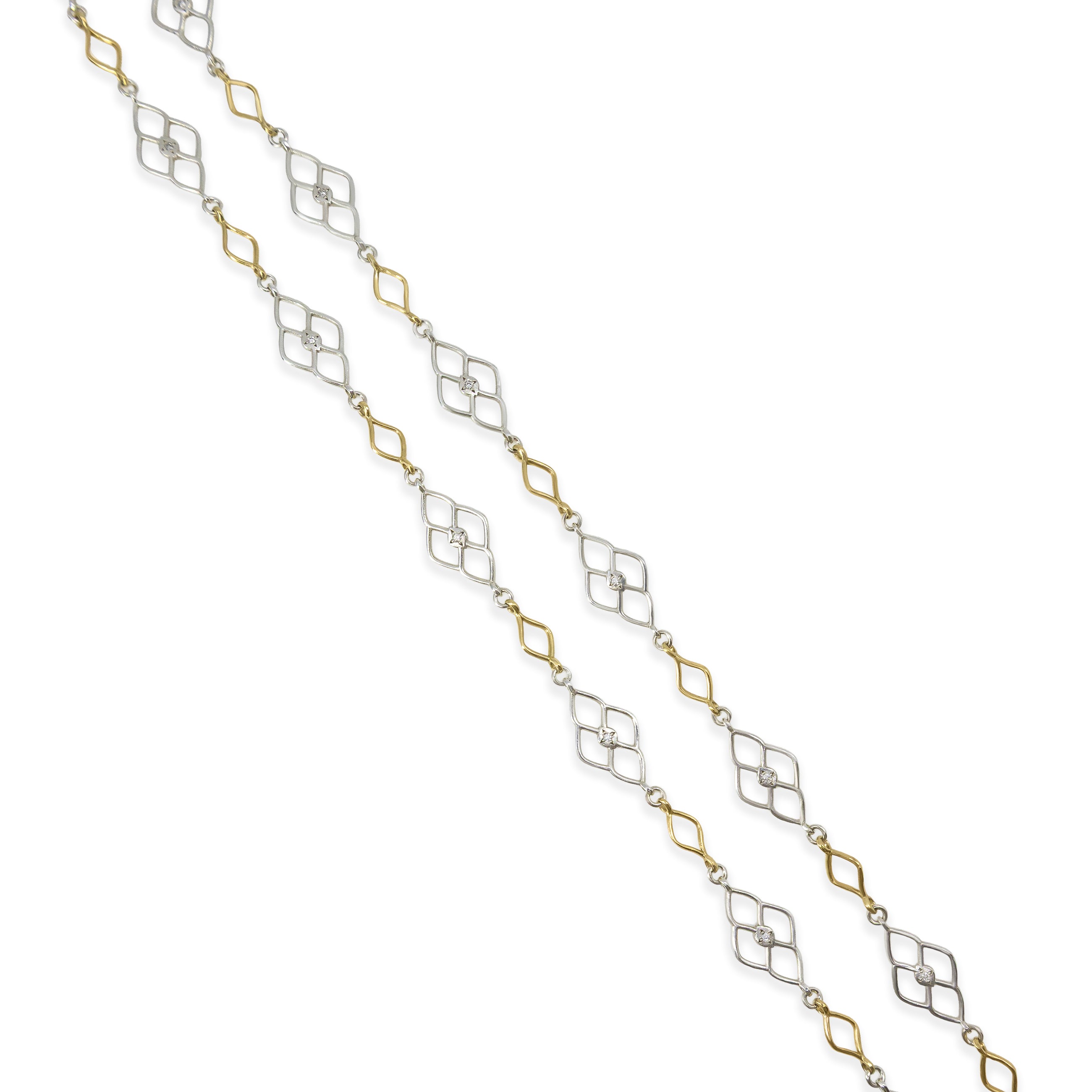 Two Tone Lace Necklace