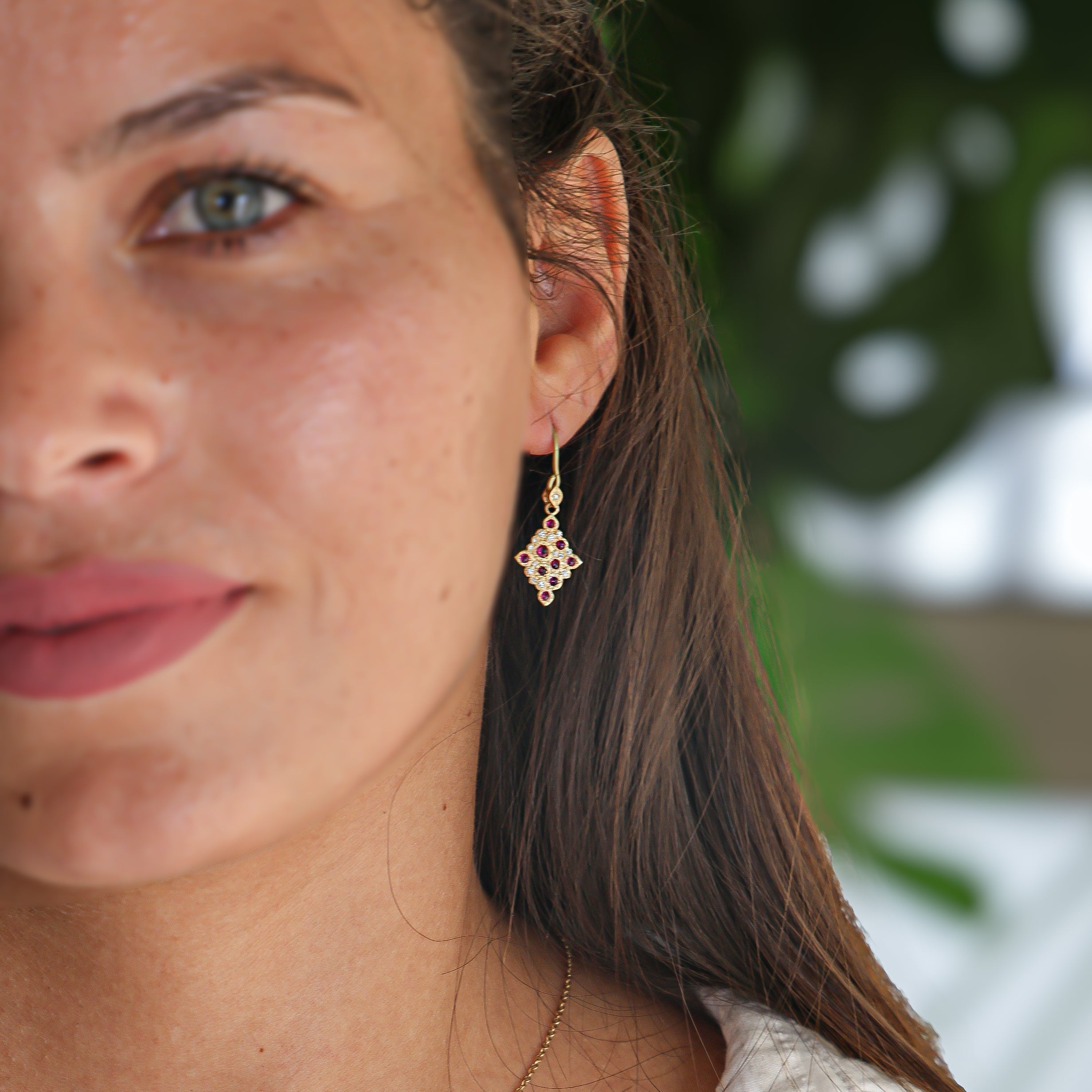 Mosaic Charm Earrings