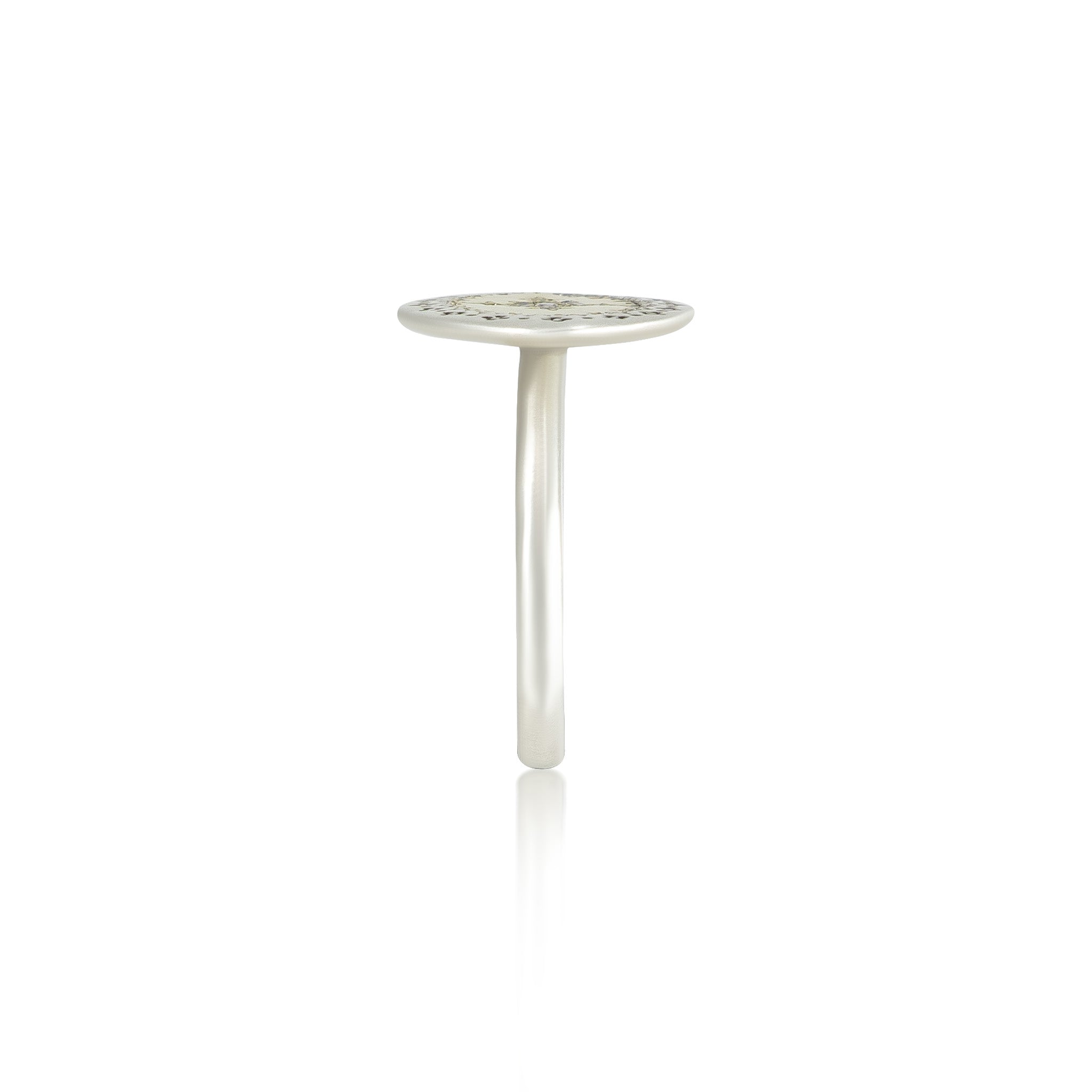Engraved Pink Sapphire Seeds of Harmony Ring