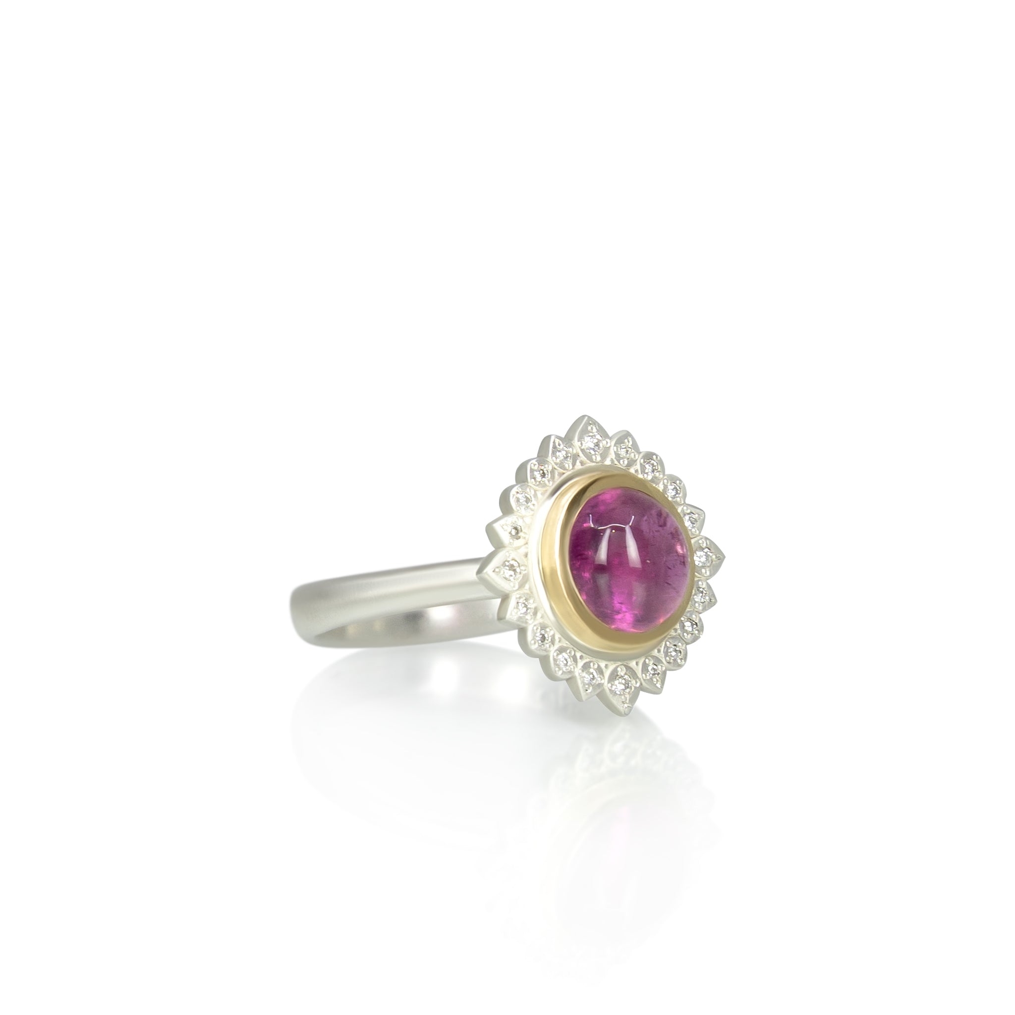 Pink Tourmaline Flame Ring - 1.10ct