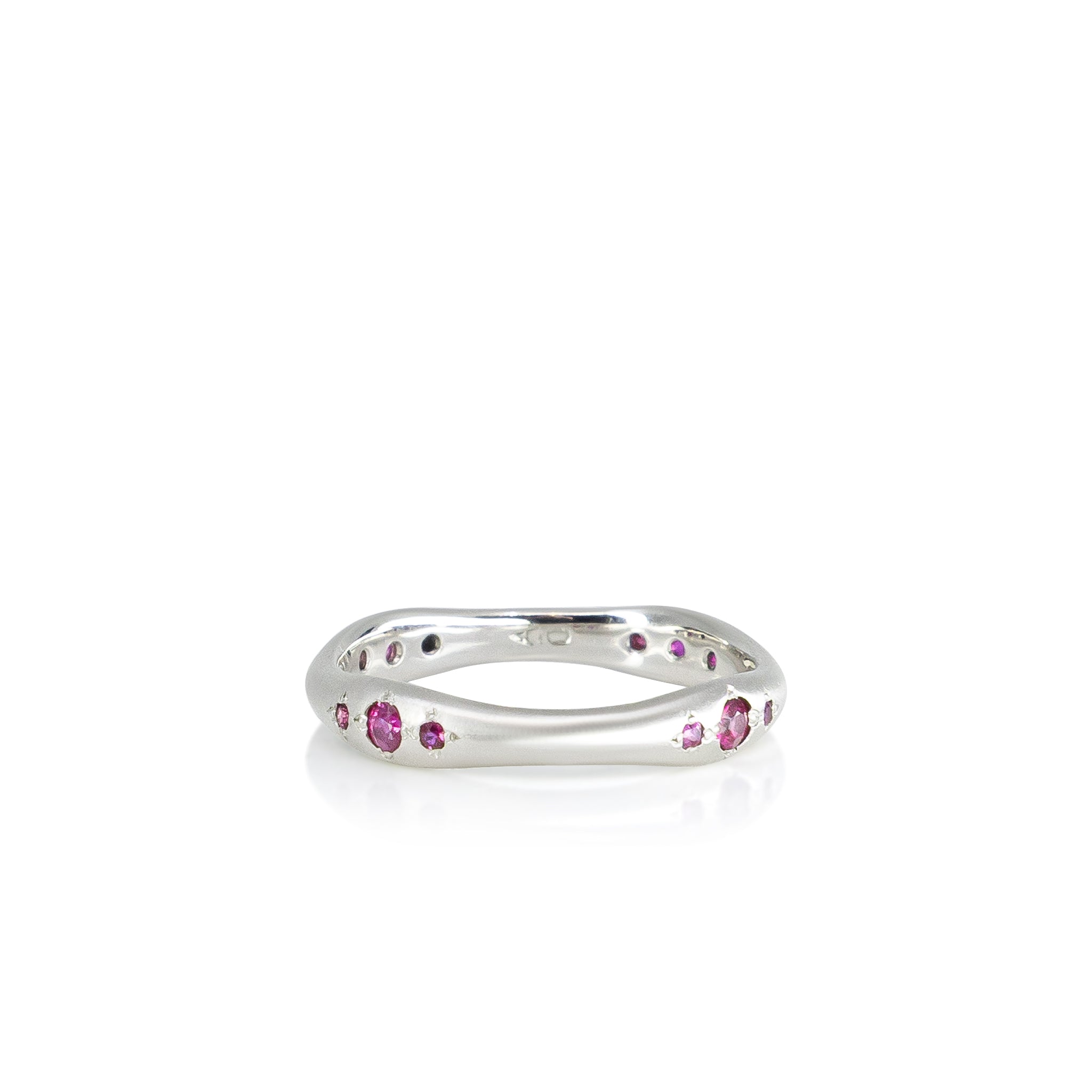 Wavy Platinum Band