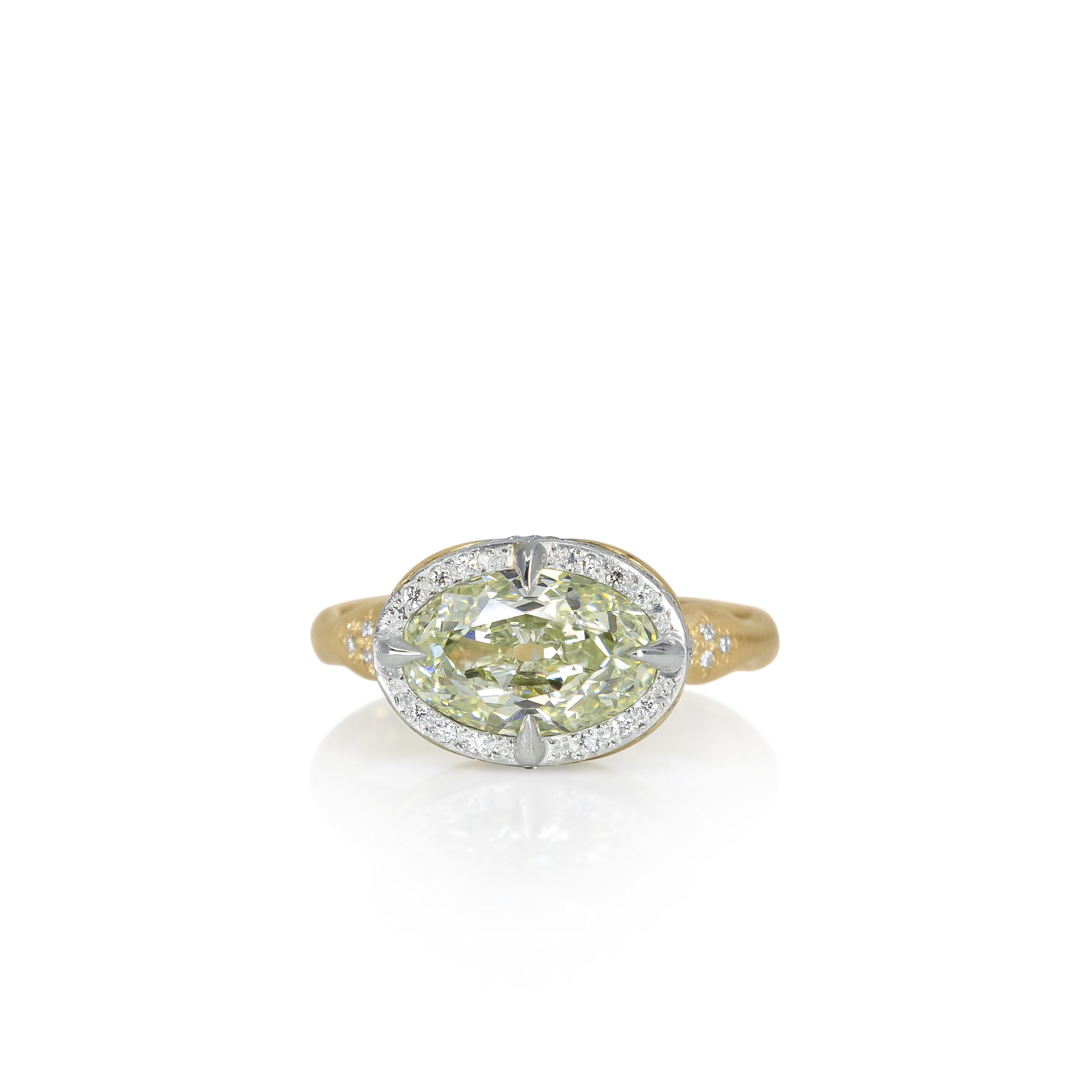 Yellow Diamond Crown Ring