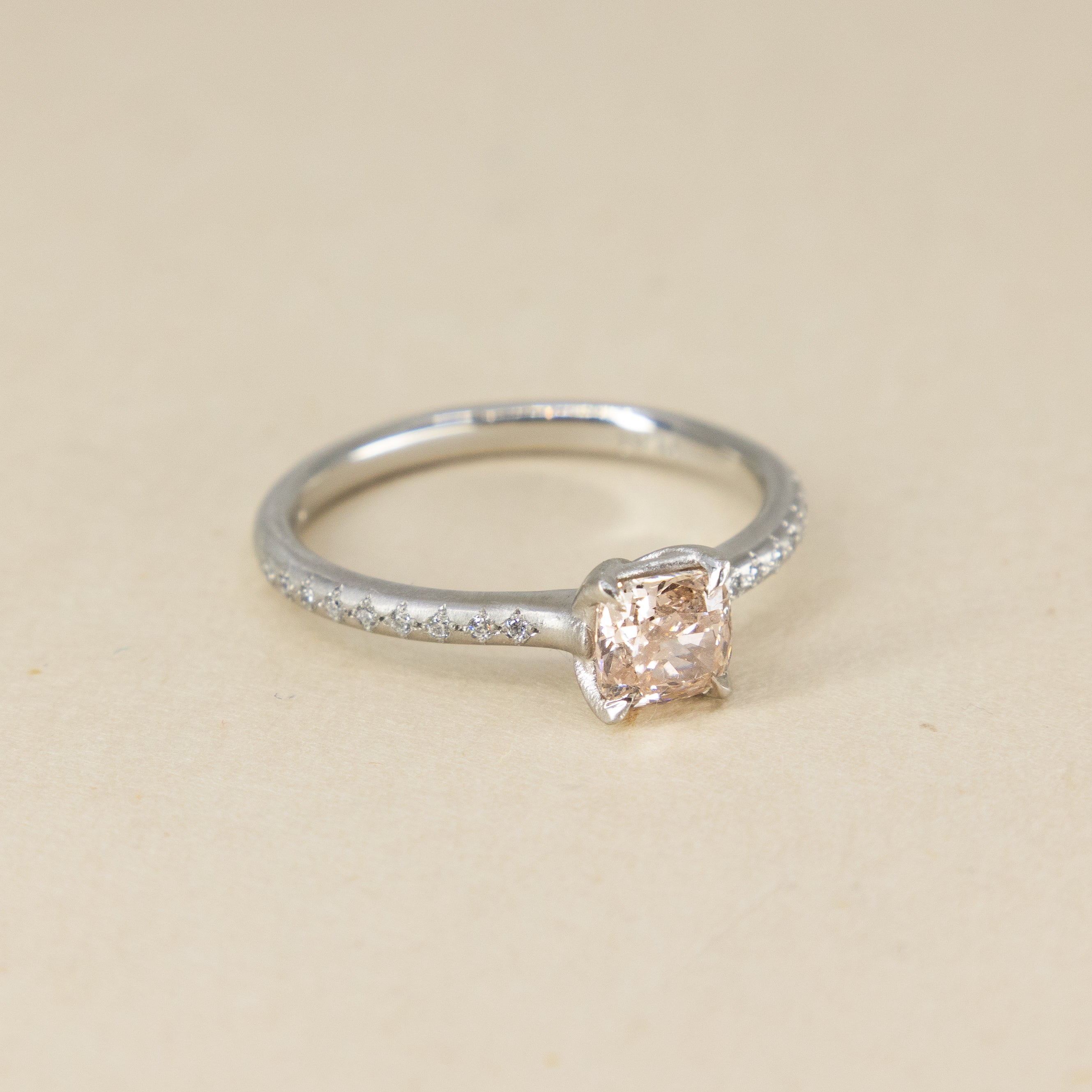 Pink Diamond Rosehip Ring