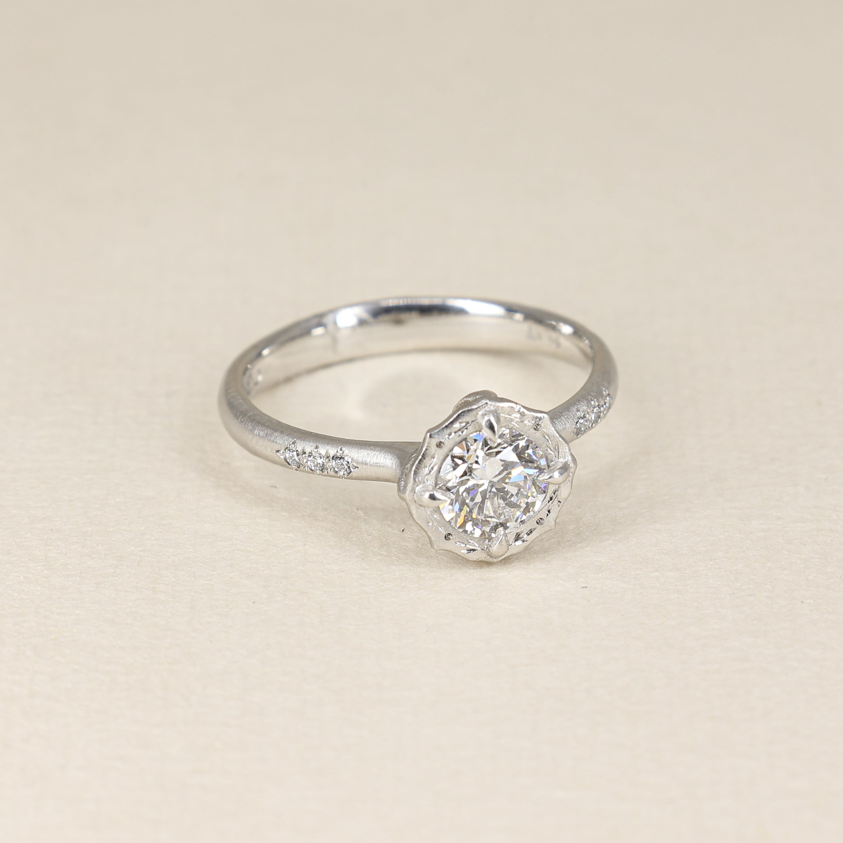 Round Lotus Ring