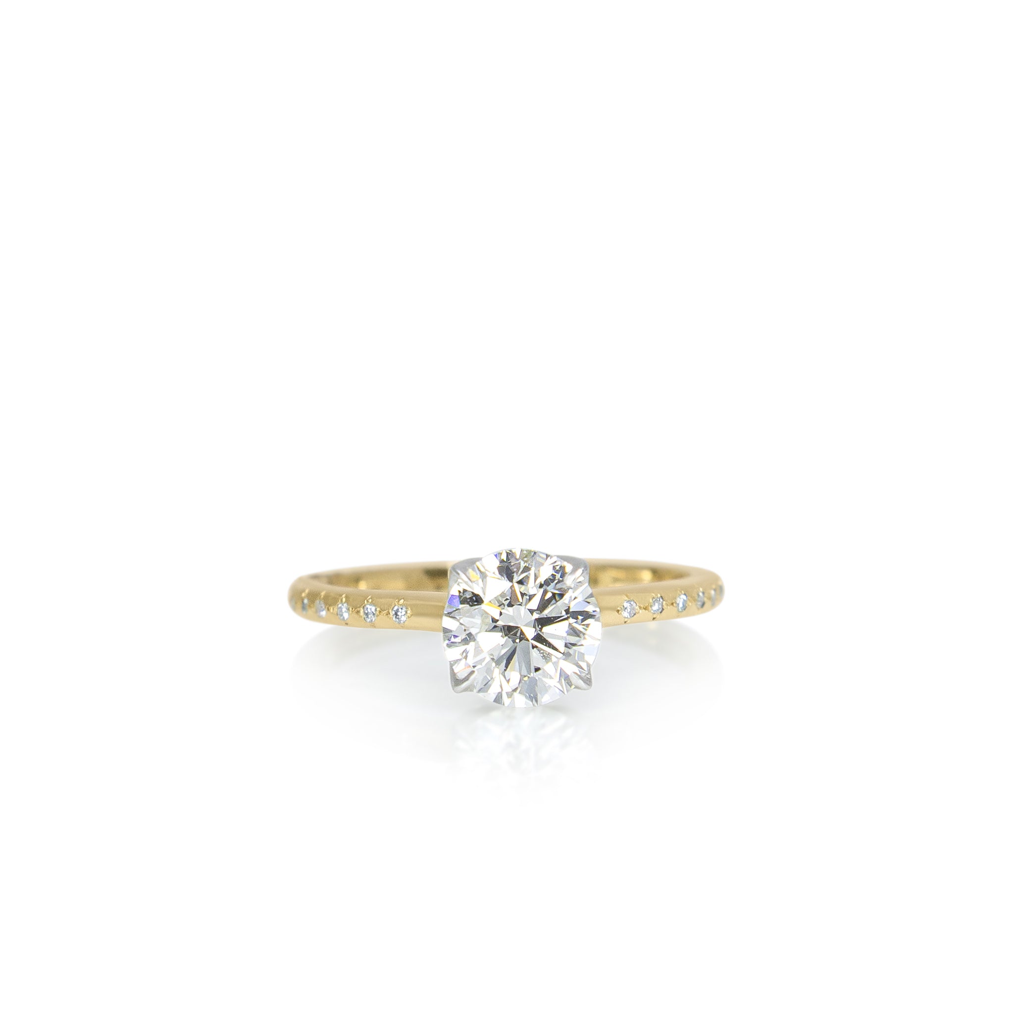 Rosehip Ring with Platinum Prongs