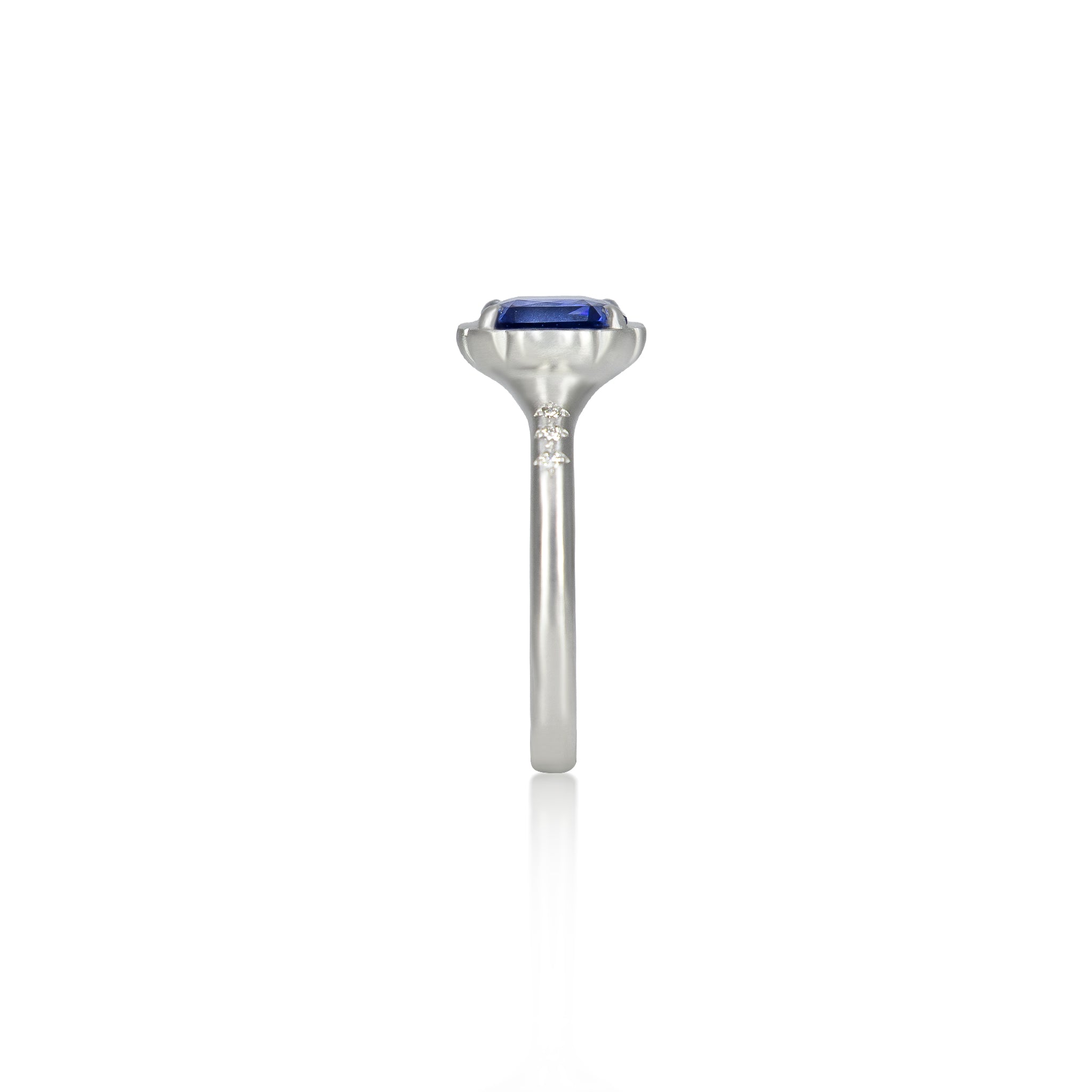 Sapphire Rose Petal Ring - 2.09ct