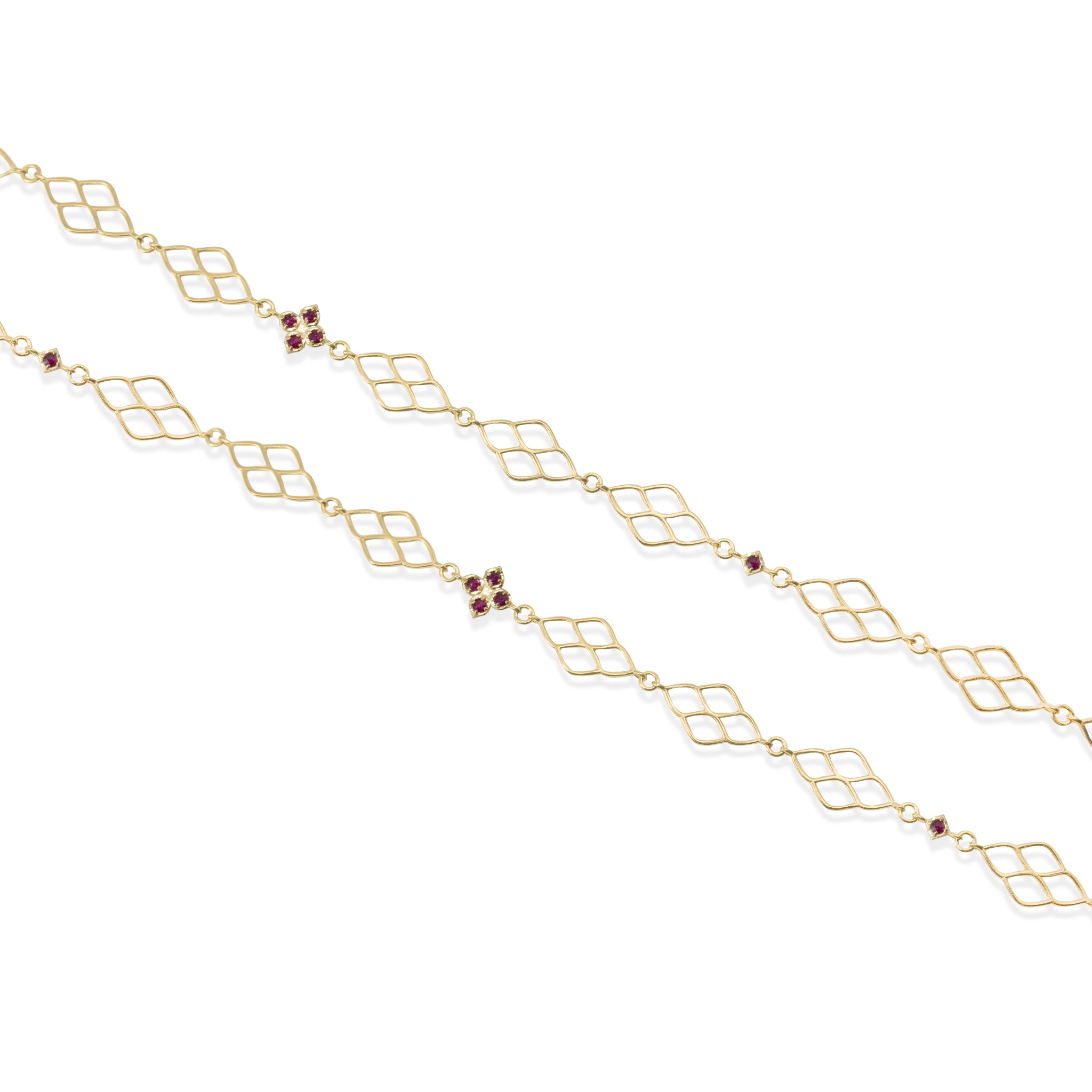 Floral Window Eternity Necklace