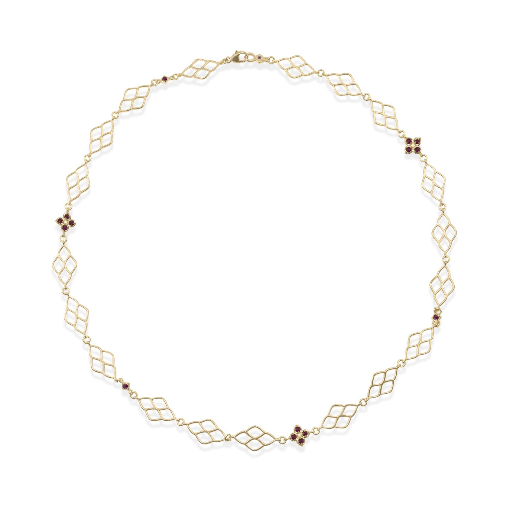 Floral Window Eternity Necklace