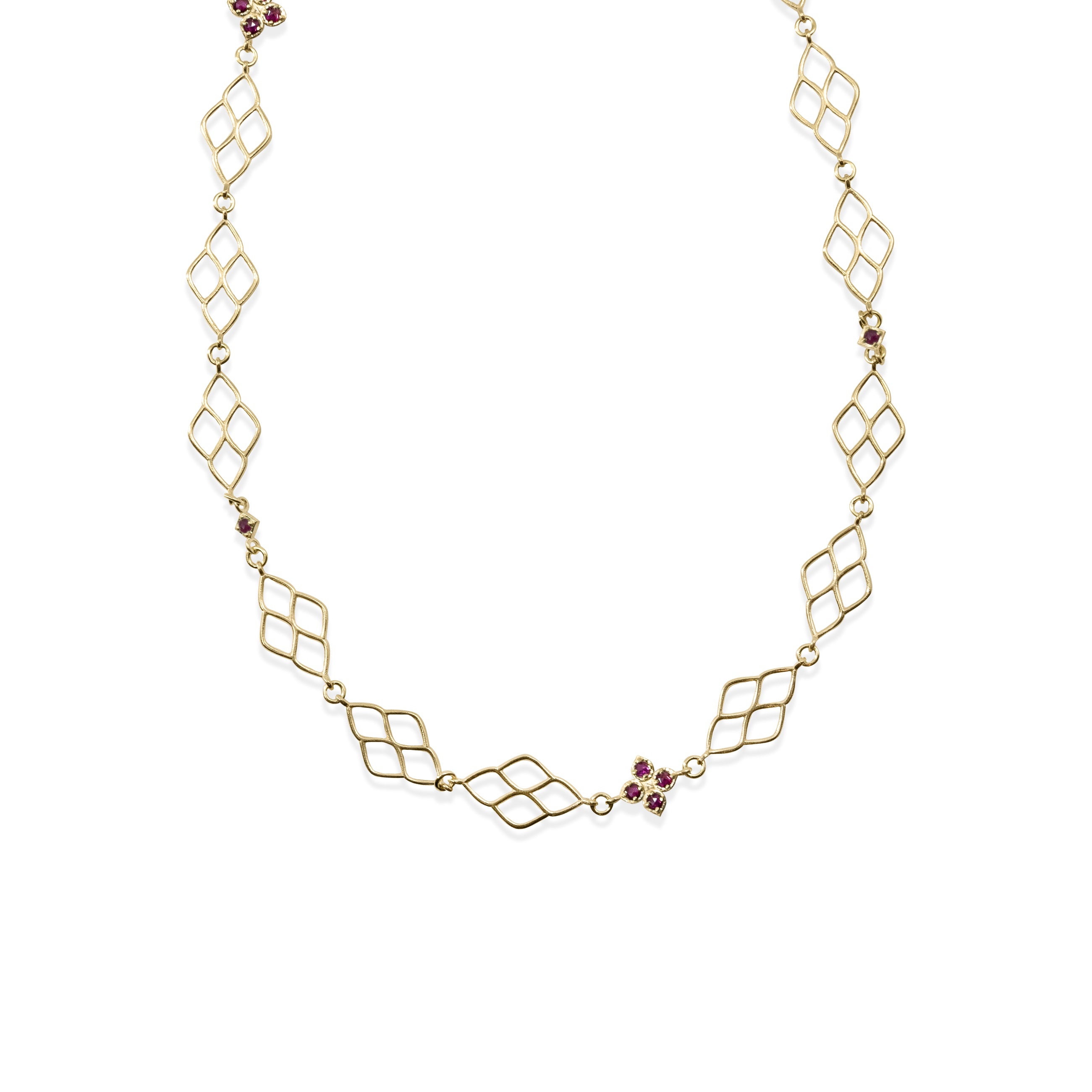 Floral Window Eternity Necklace