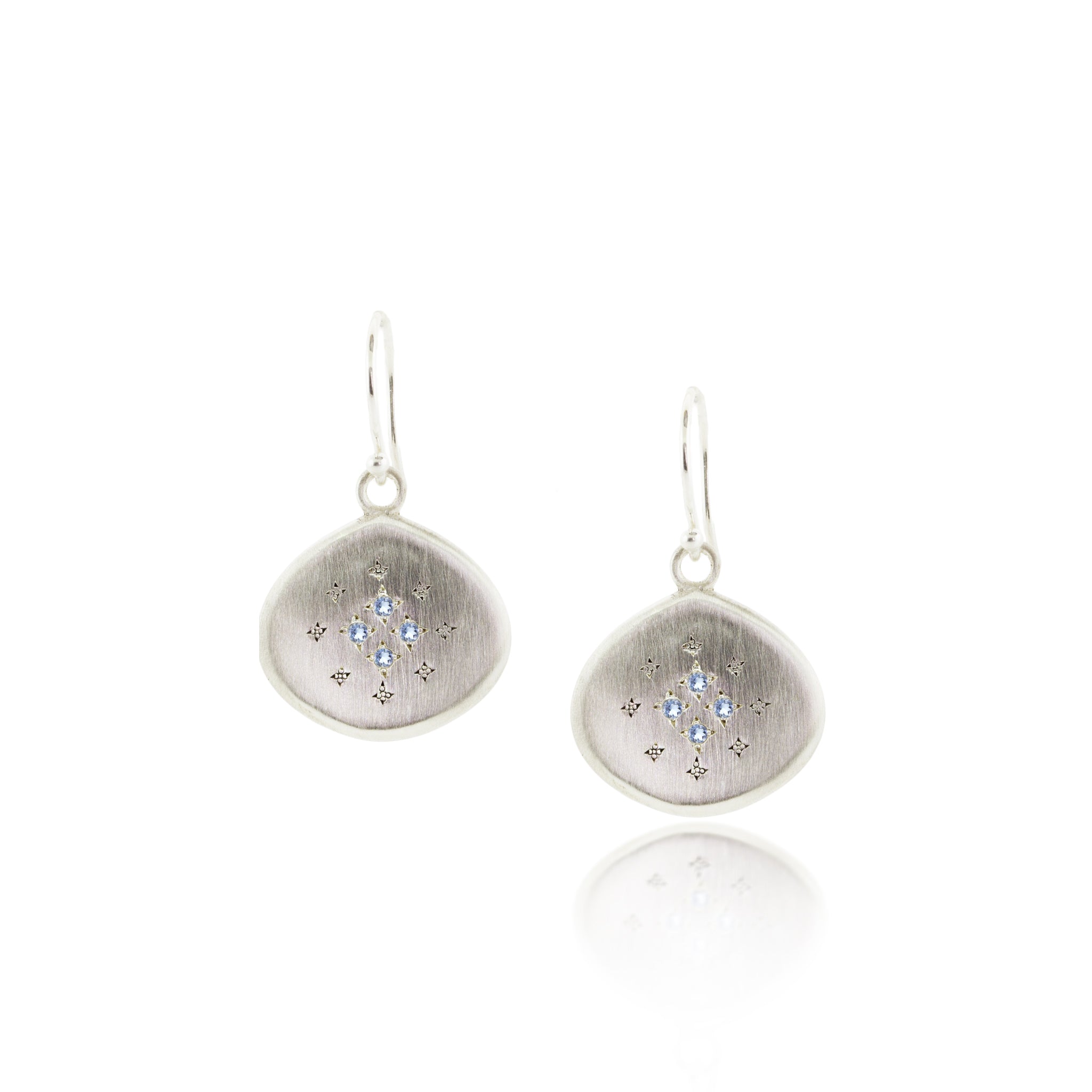 Four Star Silver Lights Earrings