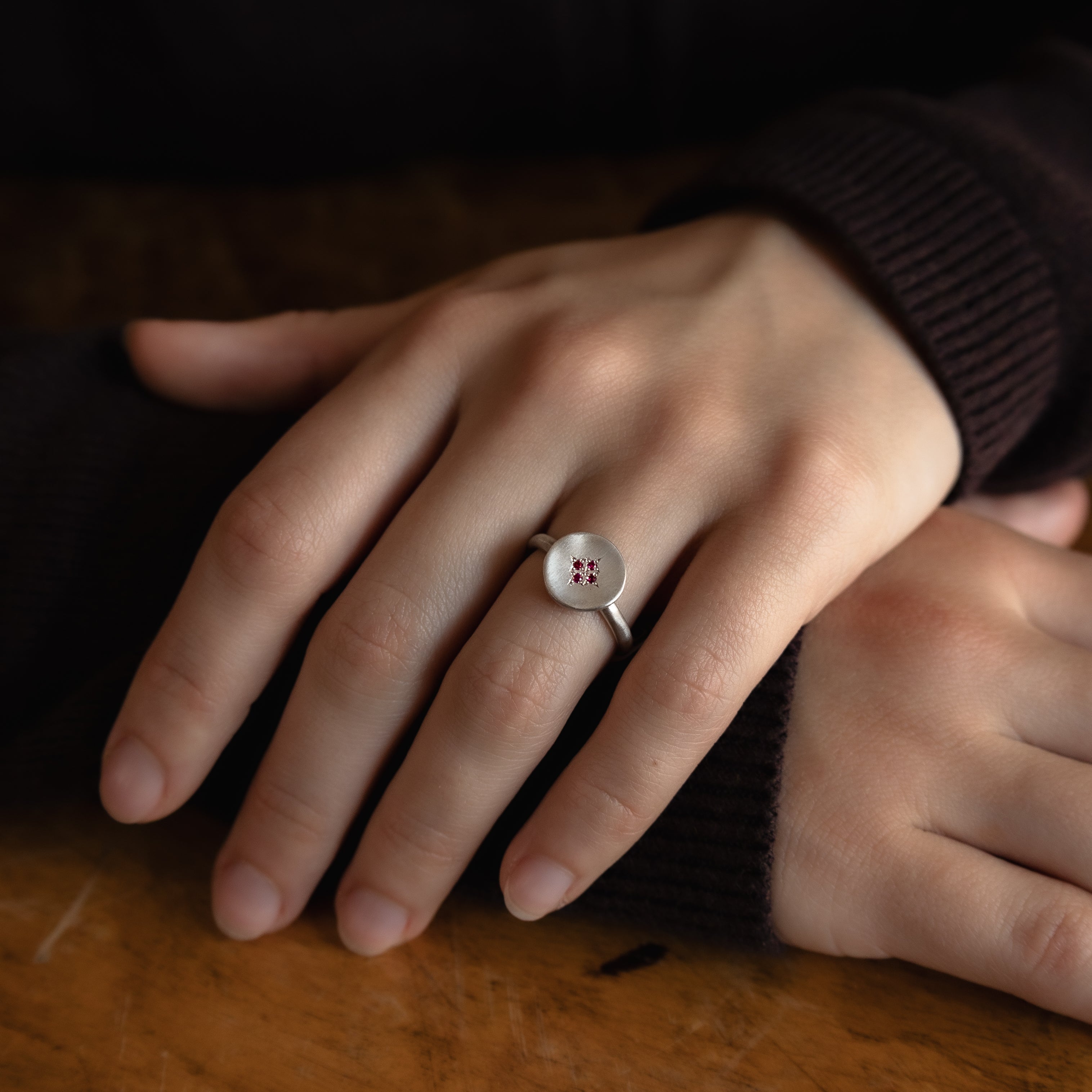 Four Star Wave Ring