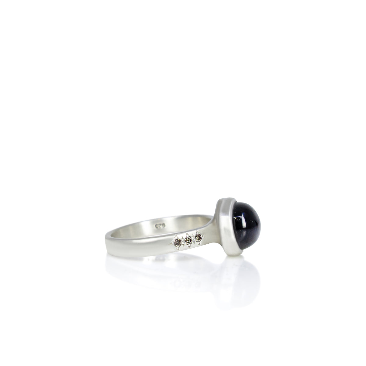 East West Green Tourmaline Ring