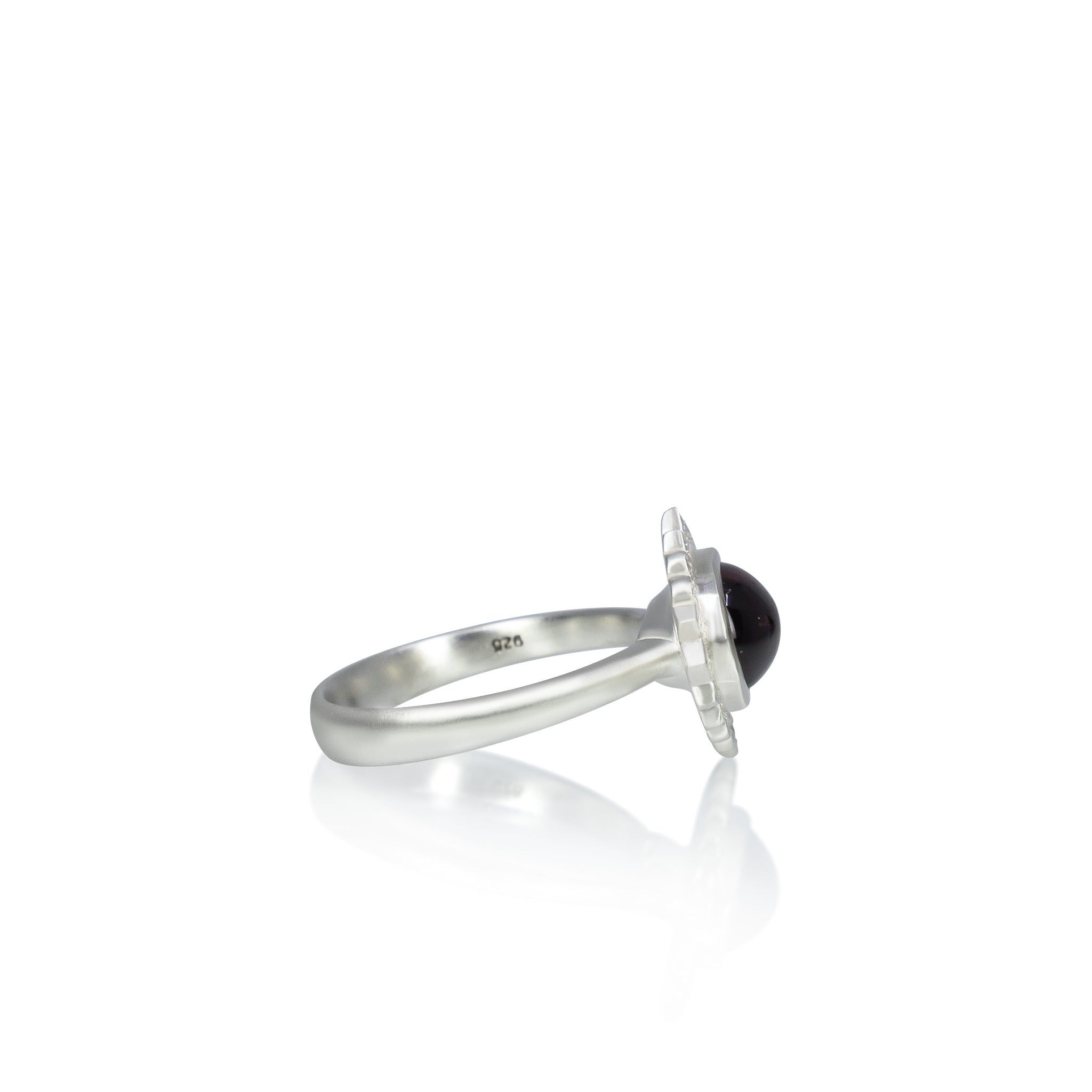 Pink Tourmaline Silver Flame Ring - 1.93ct