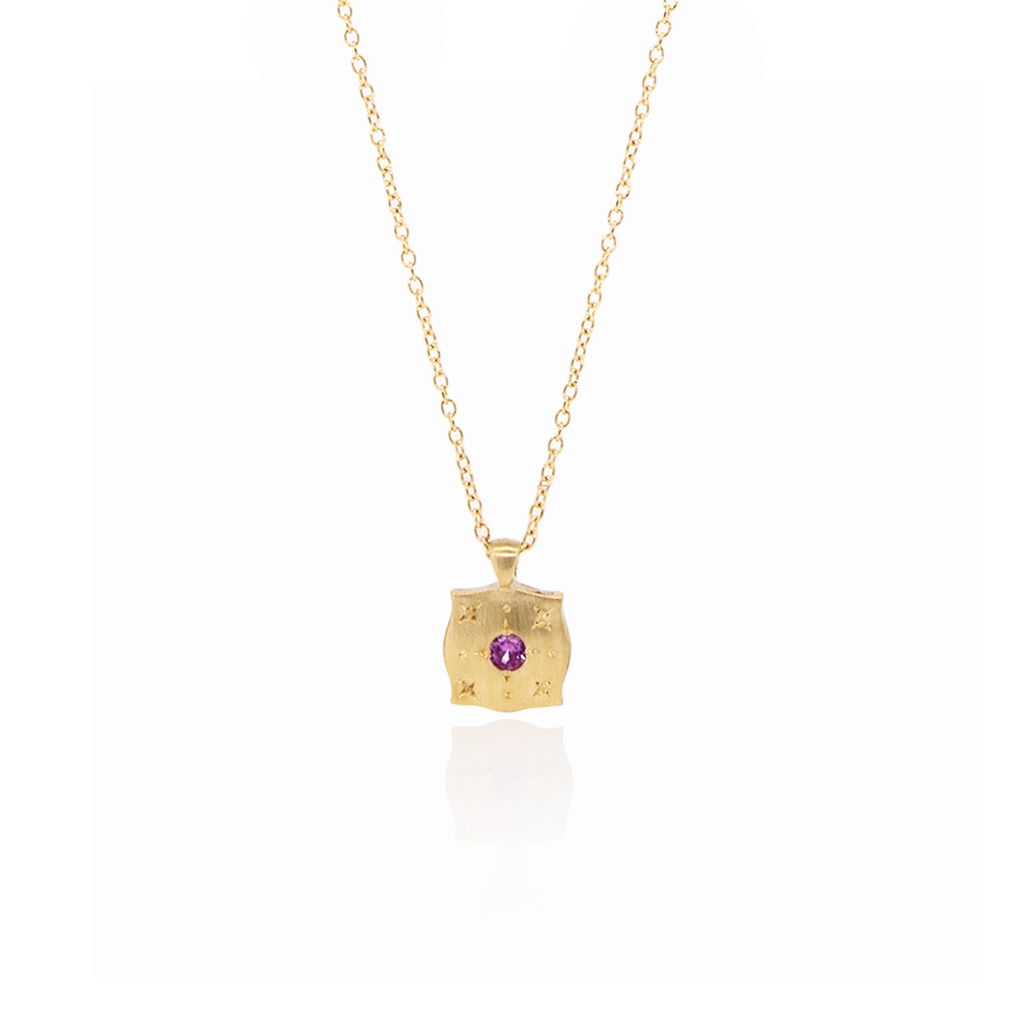 Drops of Happiness Pillow Charm, Pink Sapphire