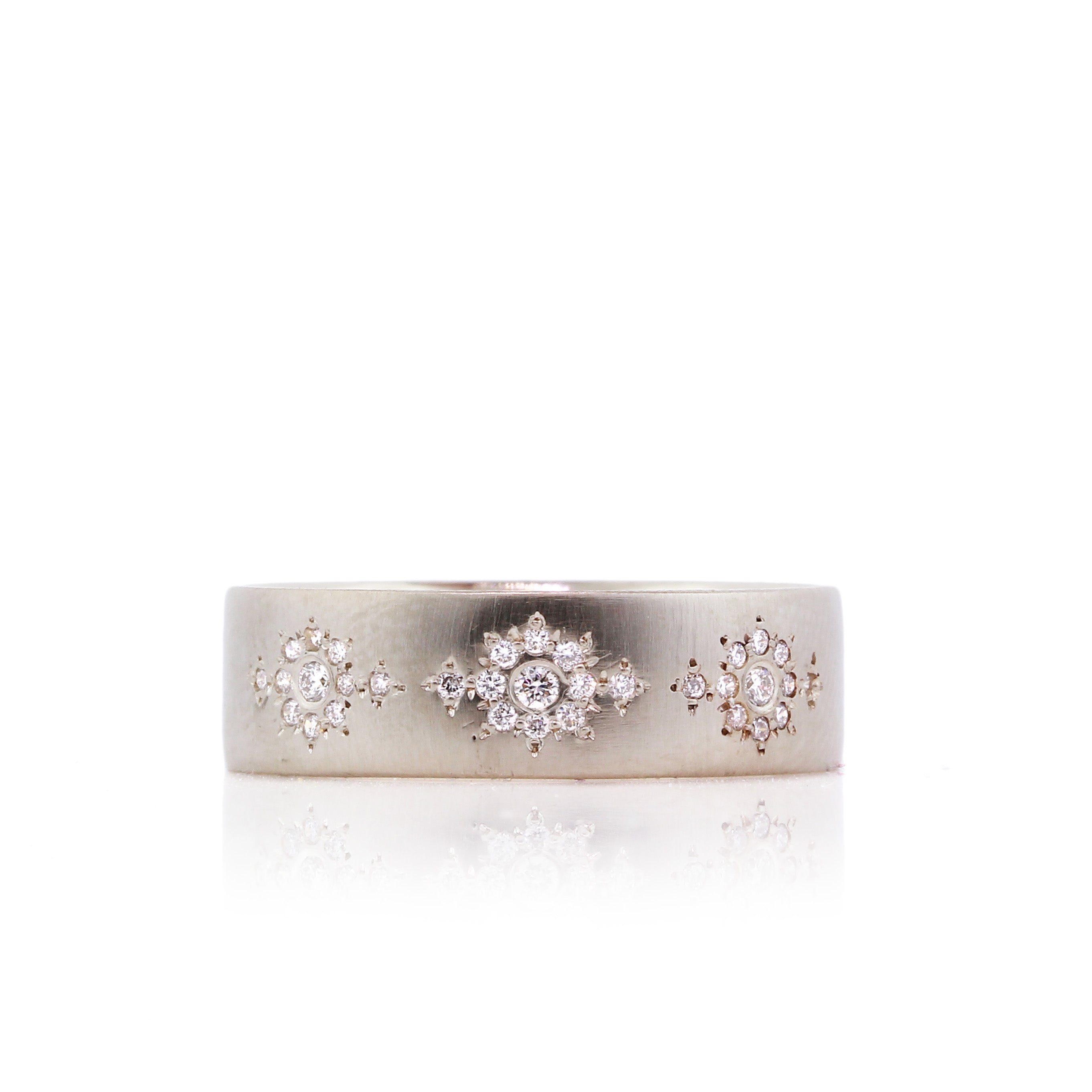 Diamond Shimmer Band in Gold