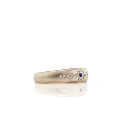 Tapered Shimmer Band in Gold