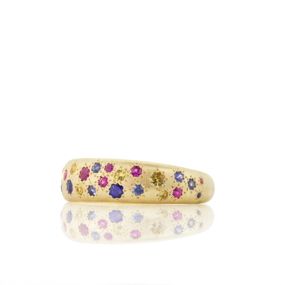 Tapered Multi-Stone Band