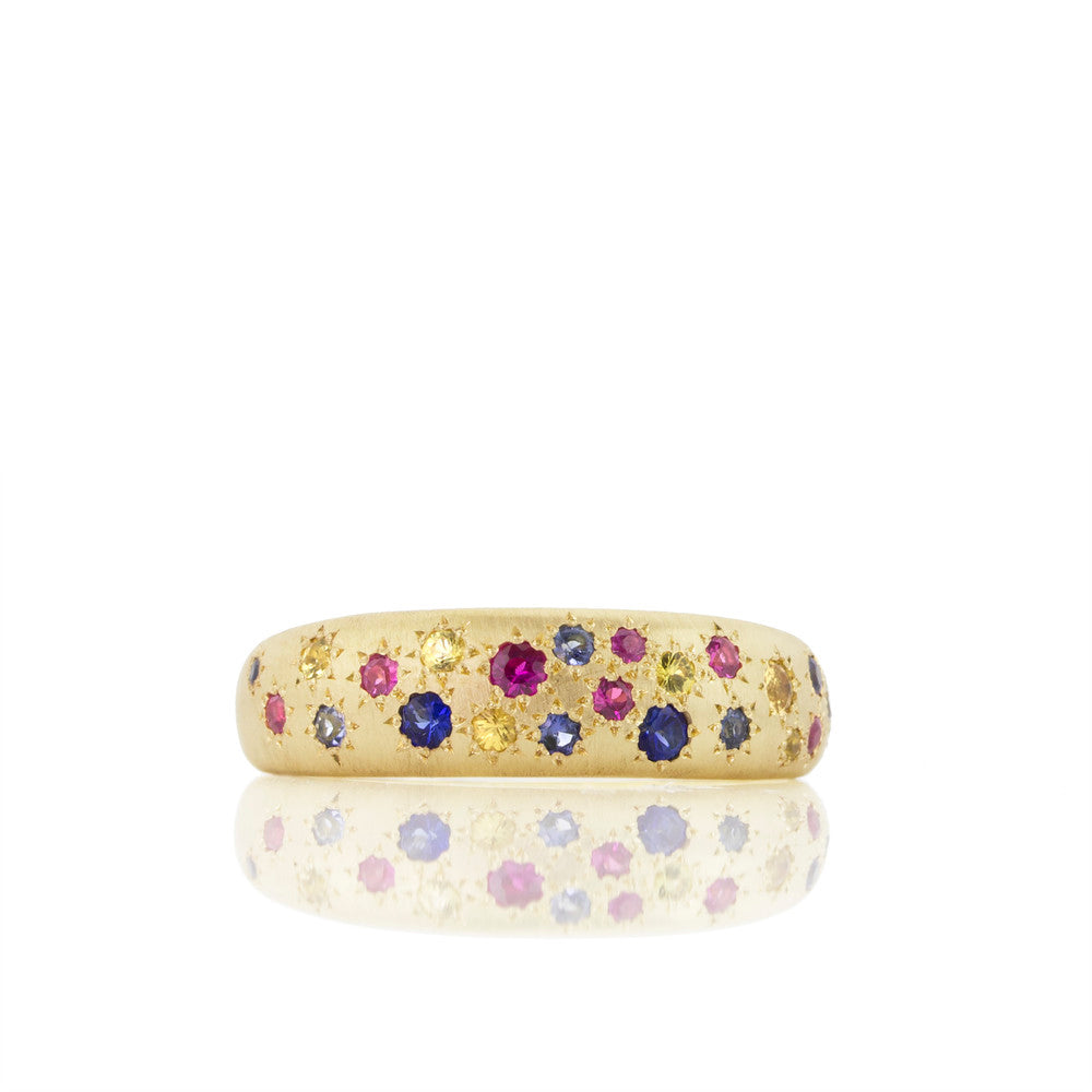 Tapered Multi-Stone Band