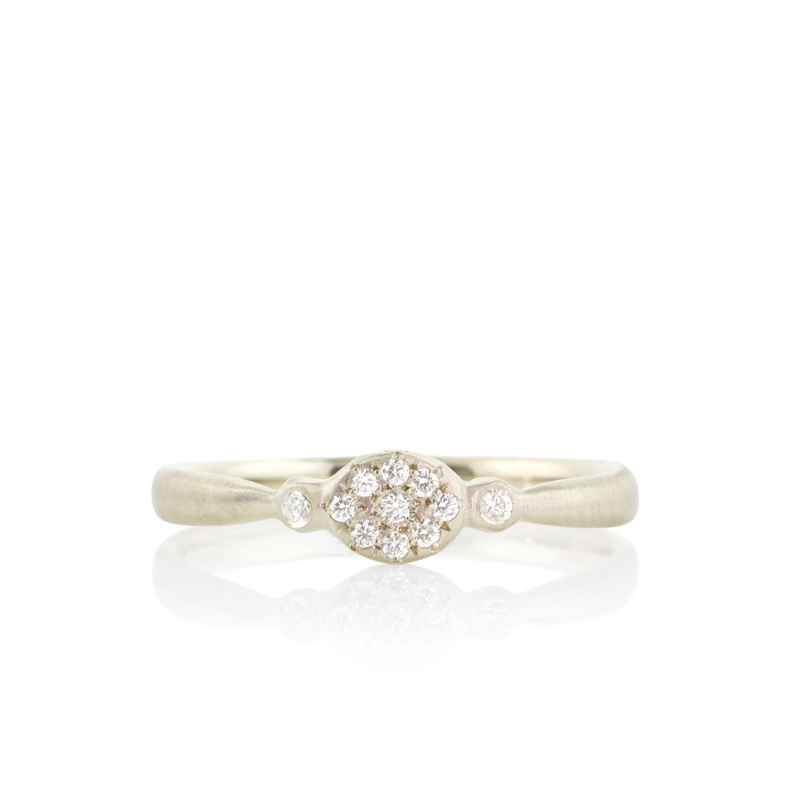 Oval Floret Charm Ring
