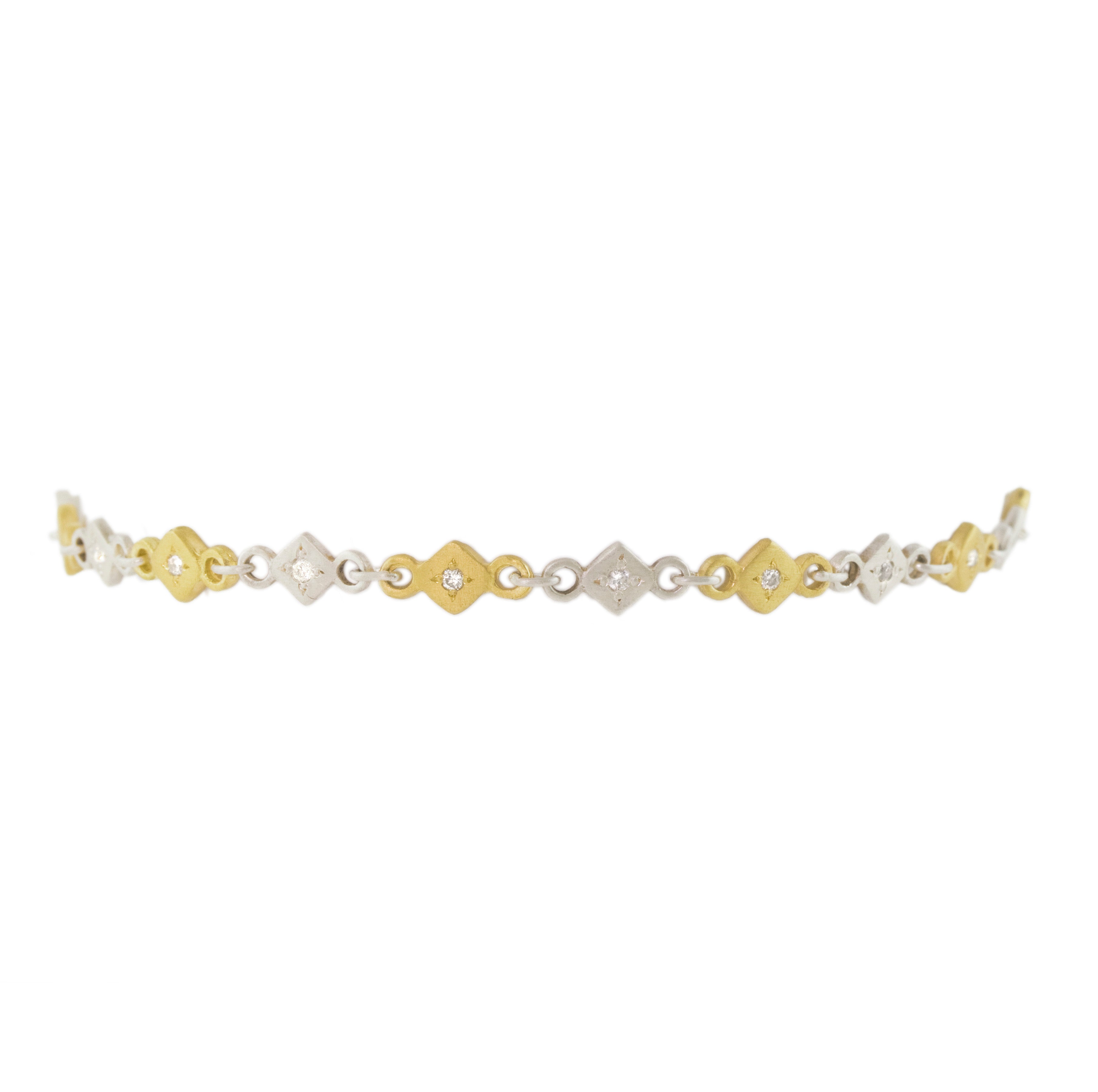 Mixed Metal Charm Bracelet